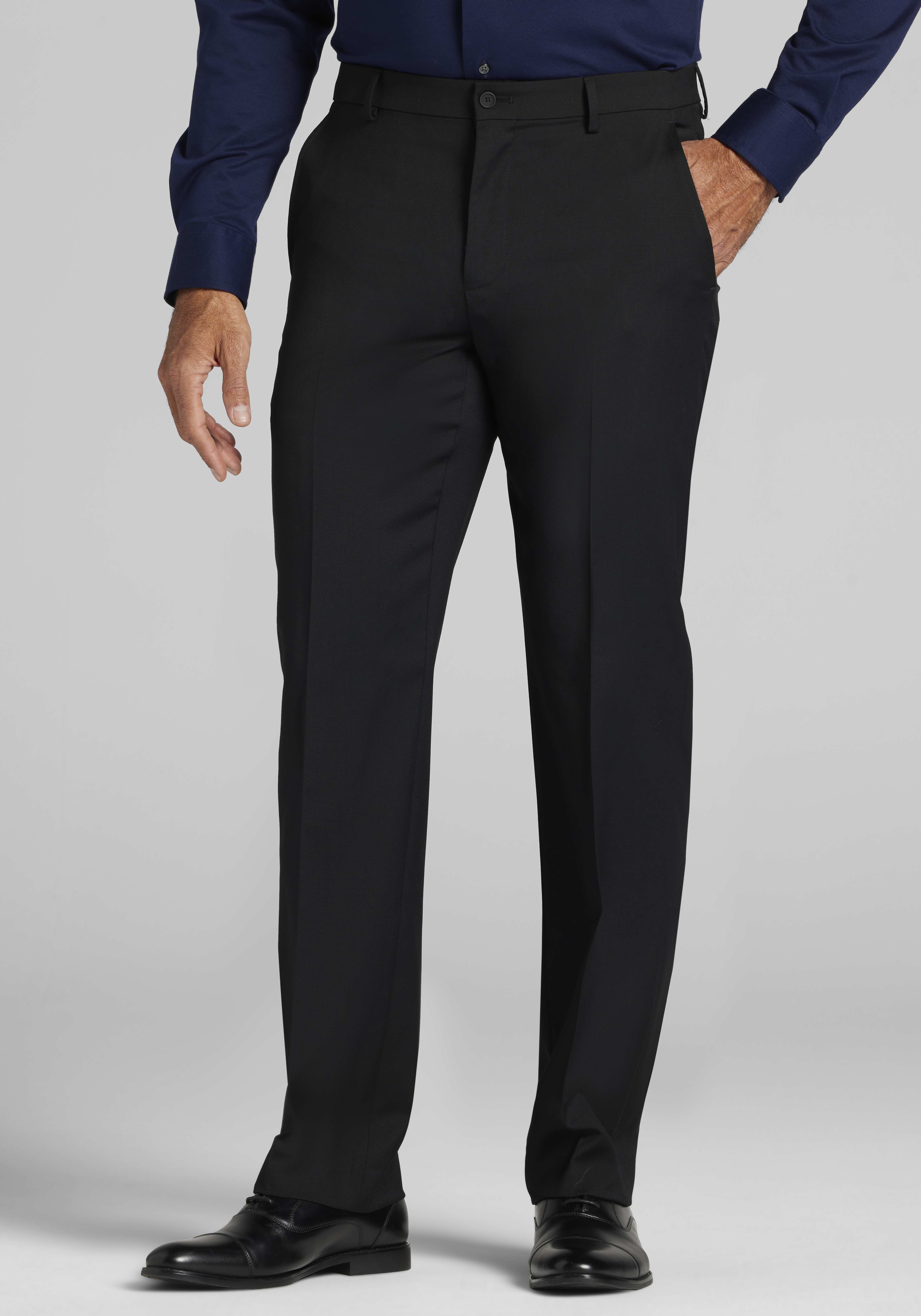 Traveler Collection Traditional Fit Twill Dress Pants - Big & Tall