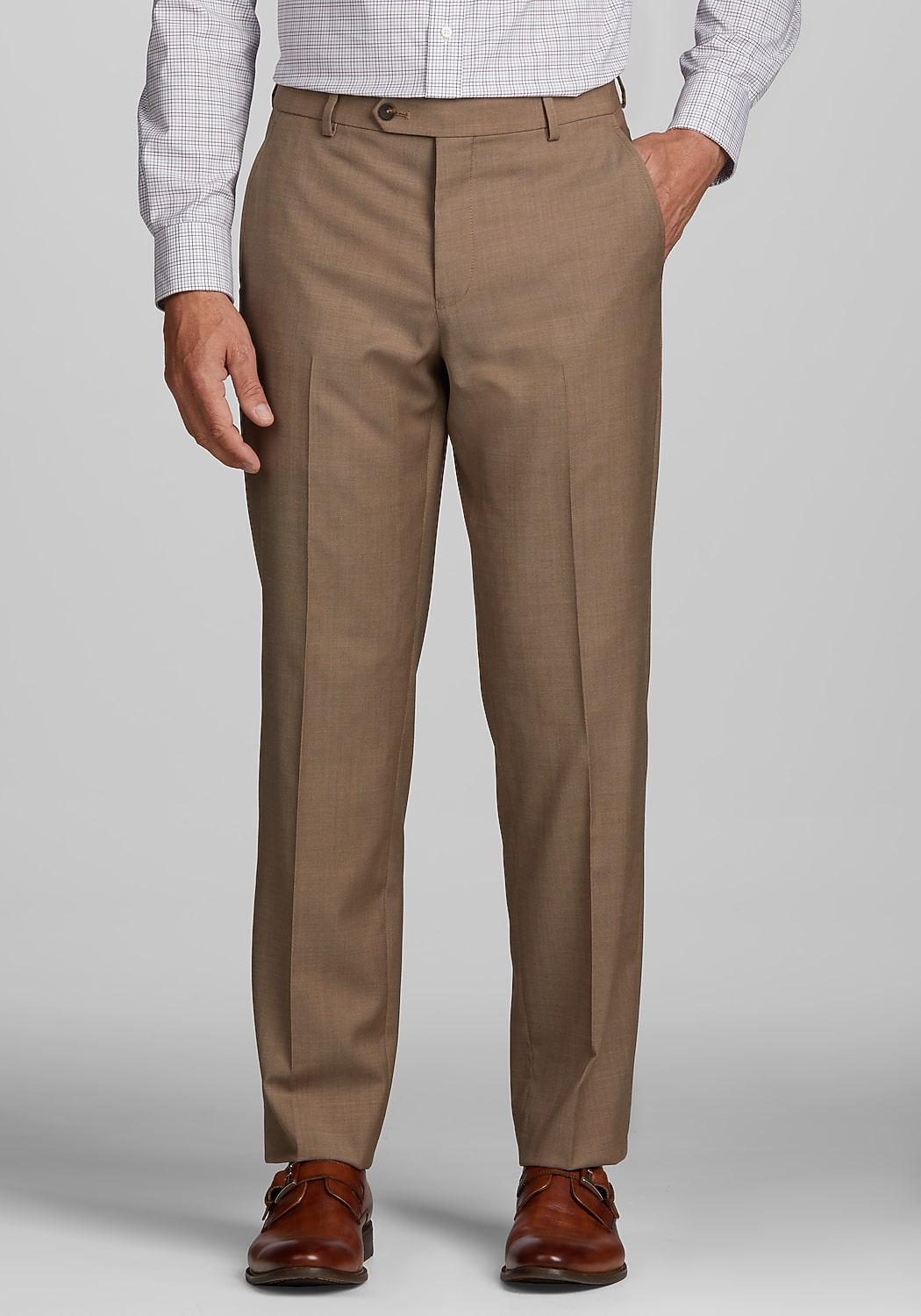 Traveler&reg; COOL<i>MOTION</i> Traditional Fit Twill Dress Pants - Big & Tall