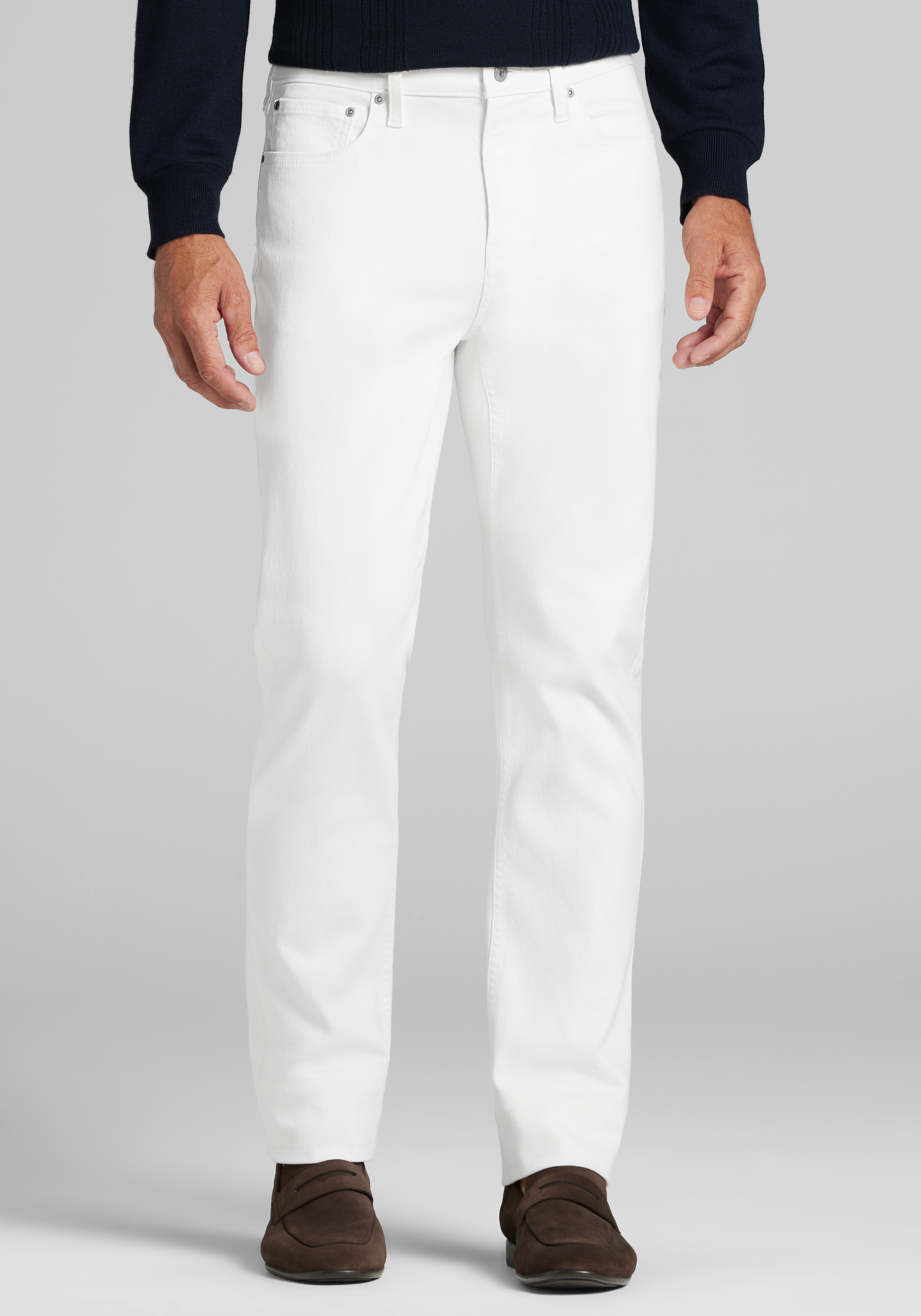 Men's Pants, Jos. A. Bank Tailored Fit Straight Leg Jeans - Big & Tall - Jos A Bank