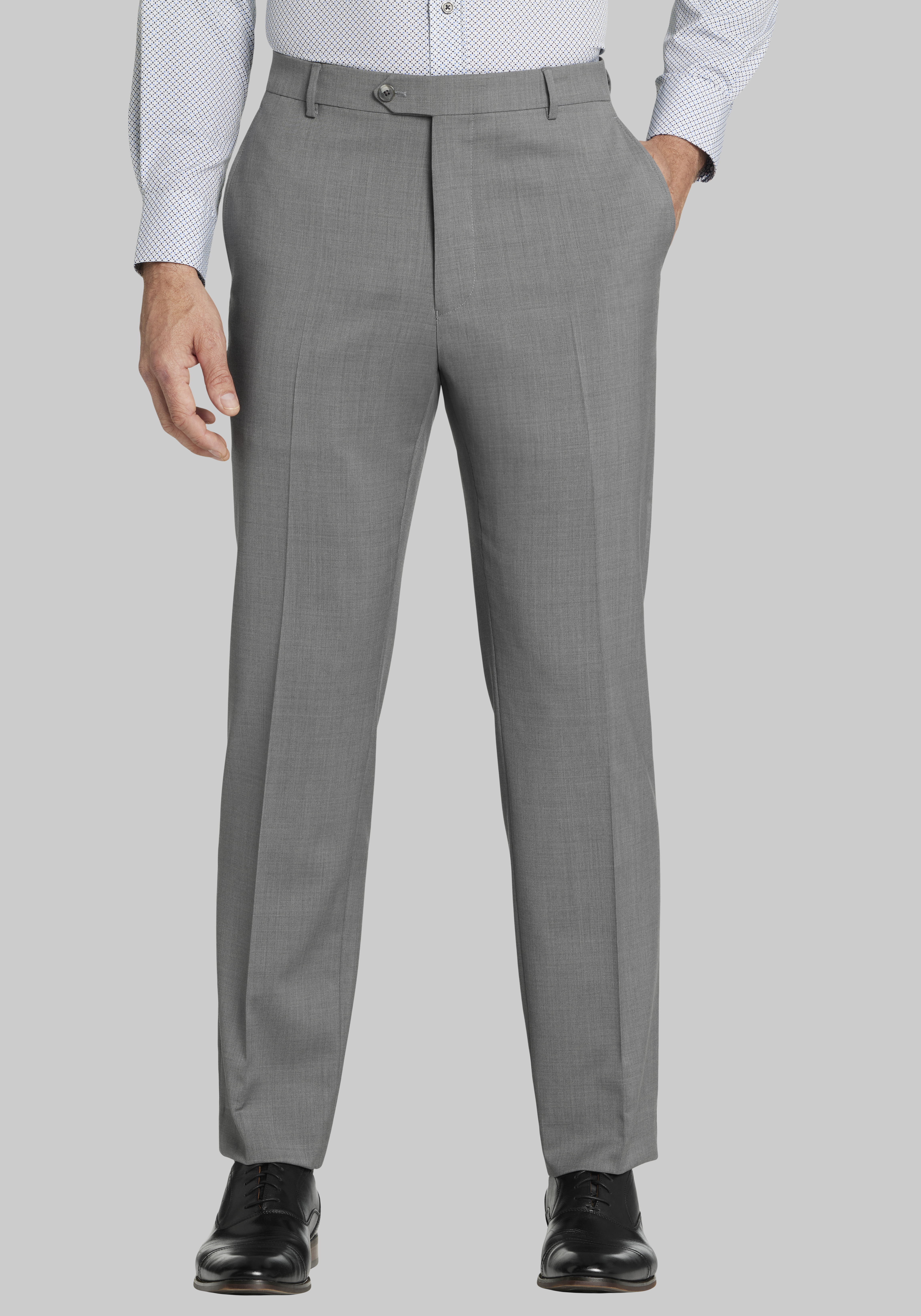 Gray wool pants