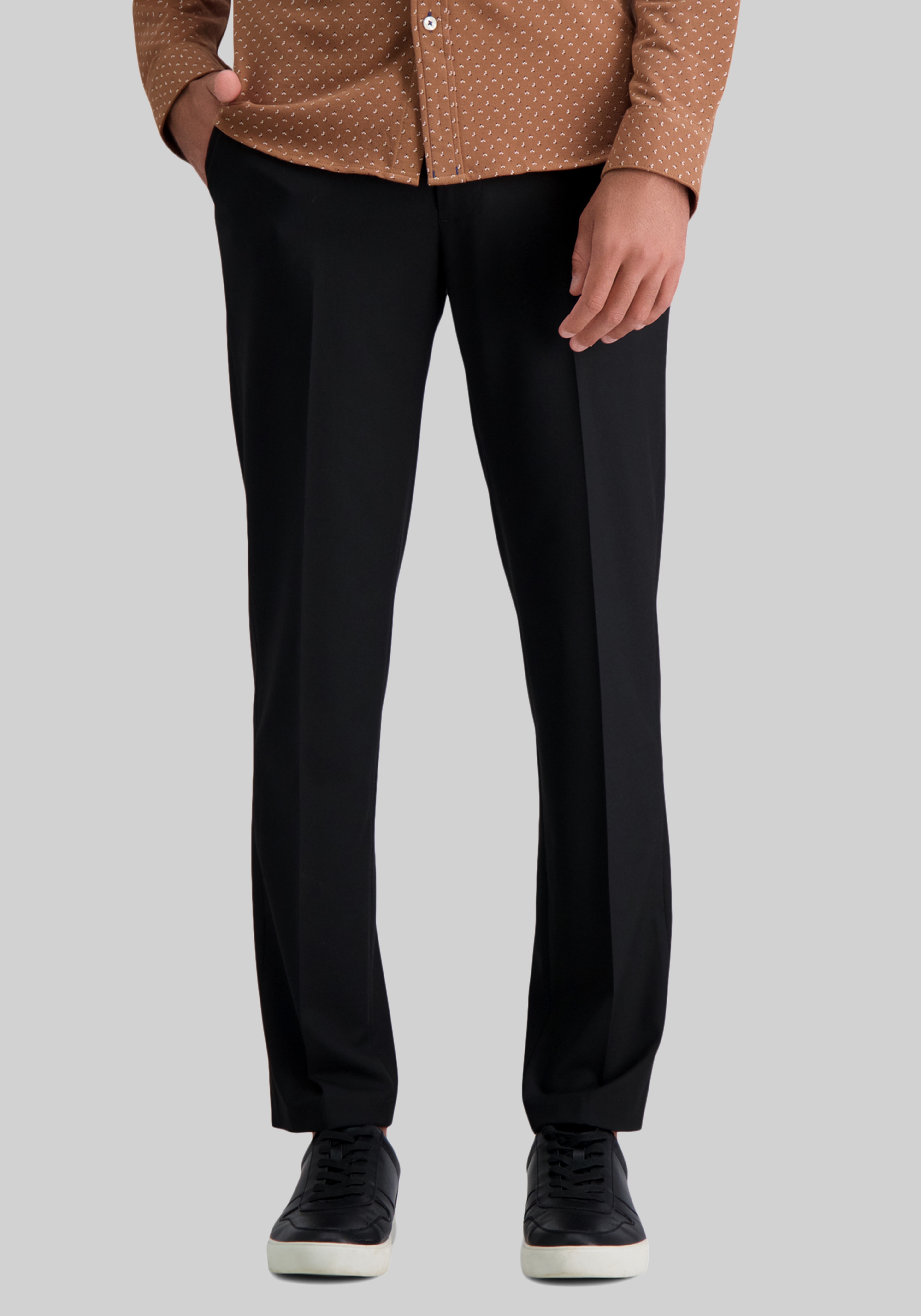 Haggar Slim Fit 4-Way Stretch Flat Front Dress Pants