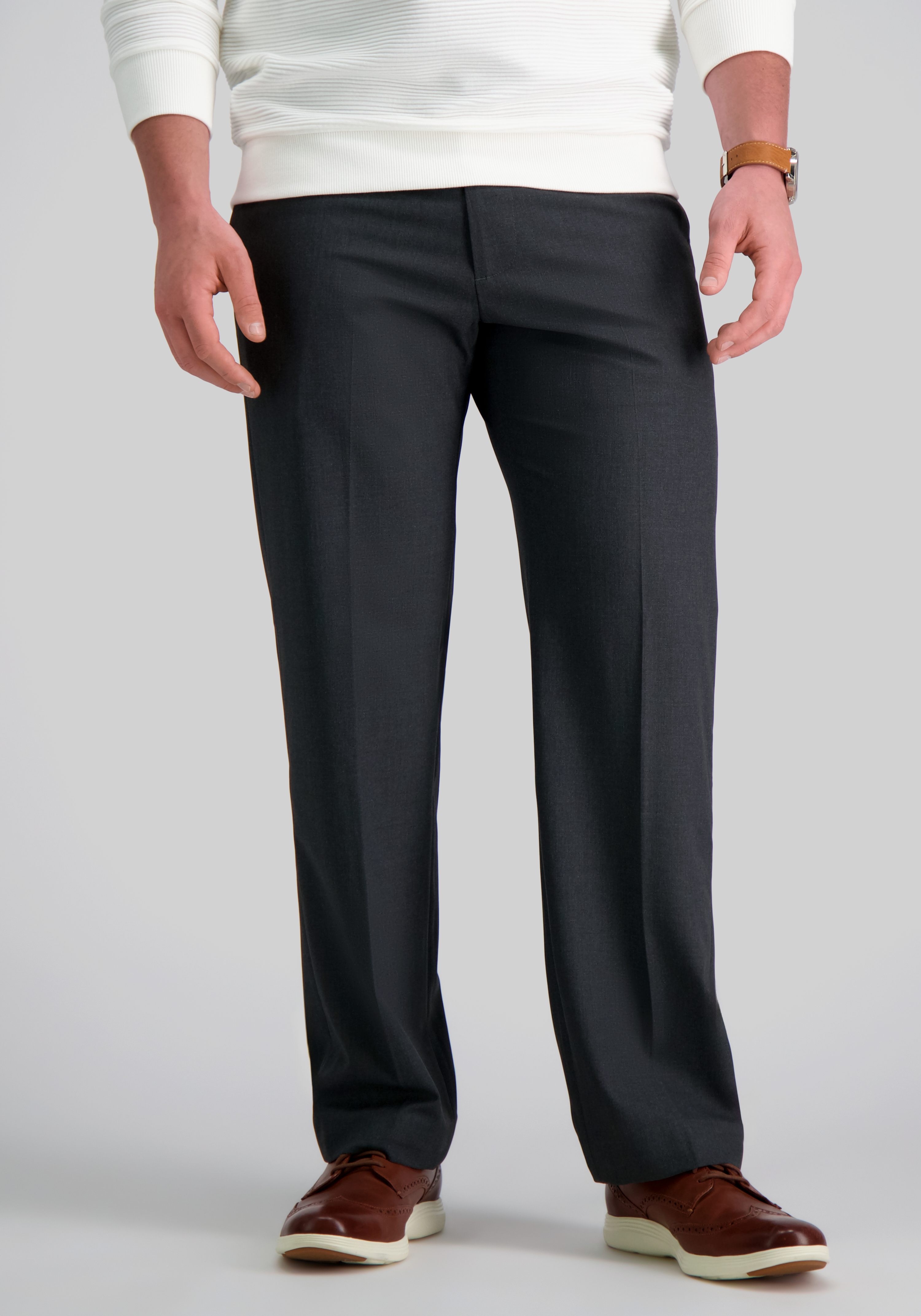 Men's Pants, J.M. Haggar Classic Fit 4-Way Stretch Dress Pants - Jos A Bank