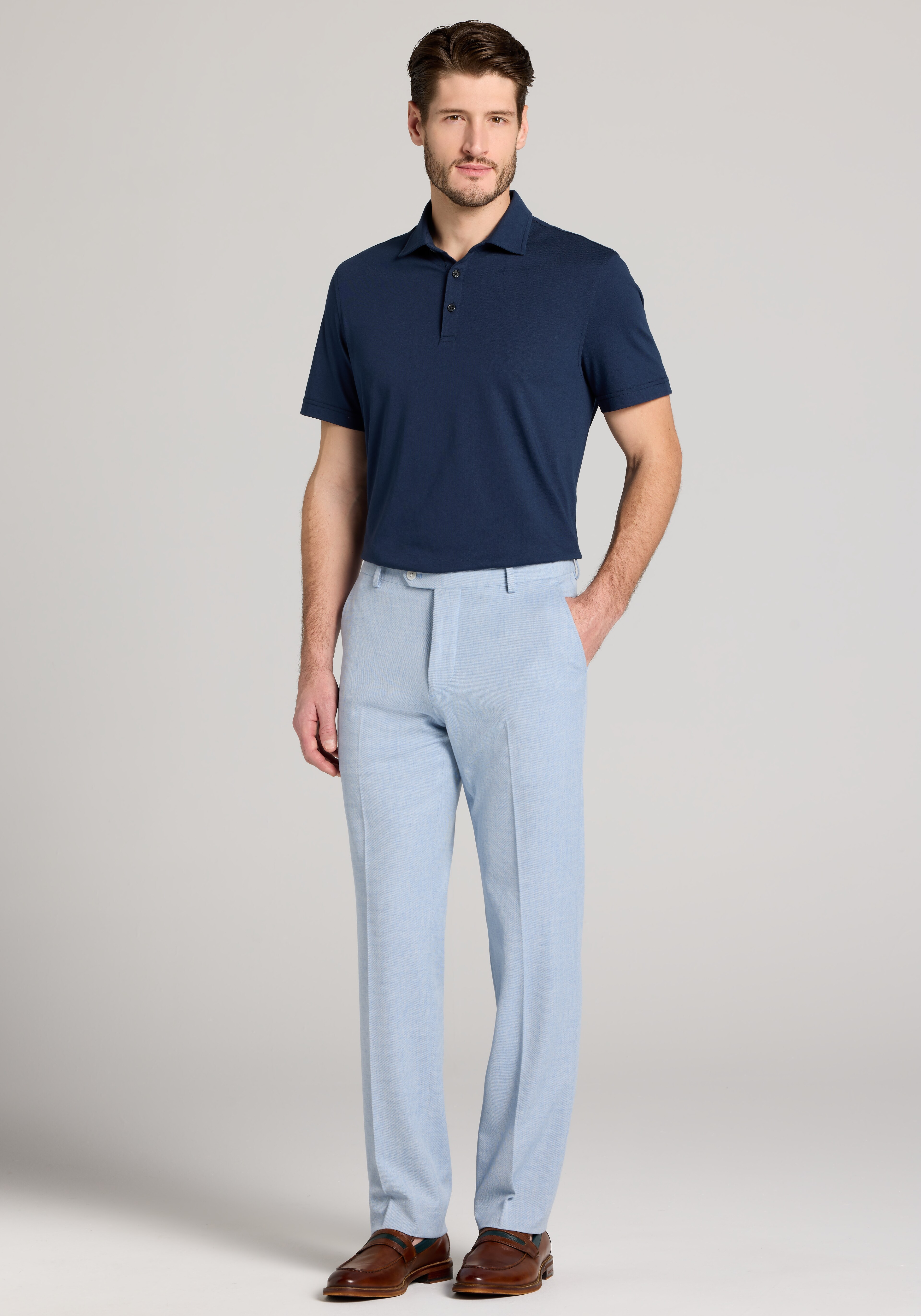 Jos. A. Bank Tailored Fit Comfort Stretch Textured Solid Dress Pant CLEARANCE
