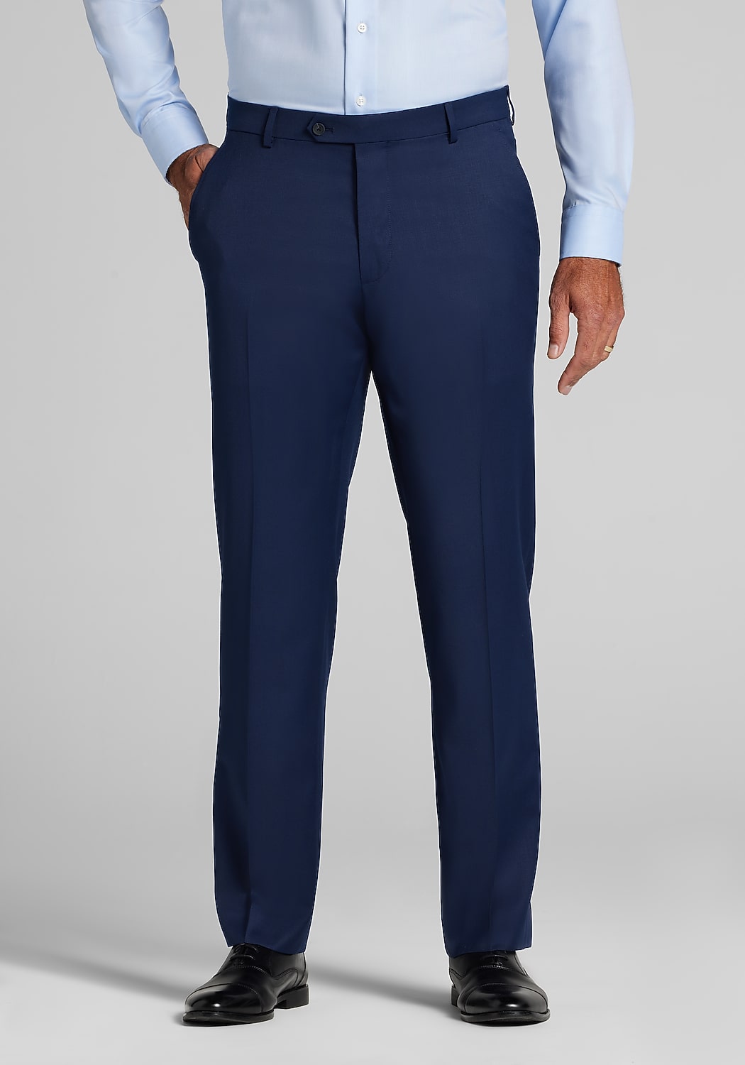 Traveler® Collection COOLMOTION Tailored Fit Wool Blend Dress Pants