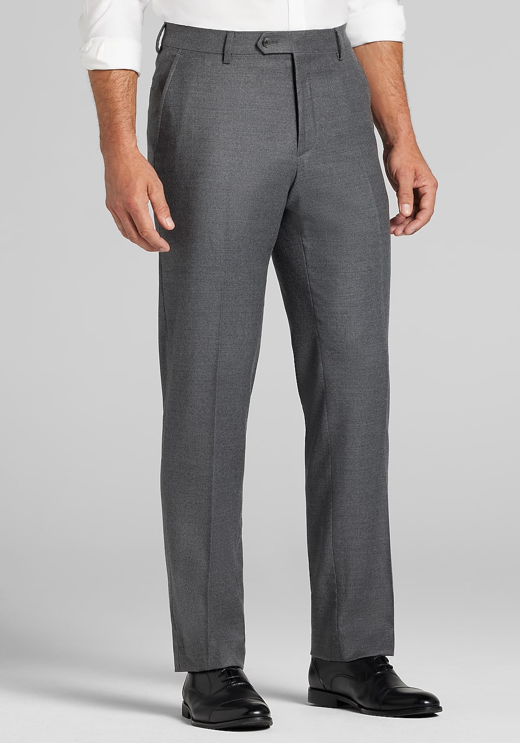 Reserve Collection Tailored Fit Italian Wool Dress Pants - Big & Tall