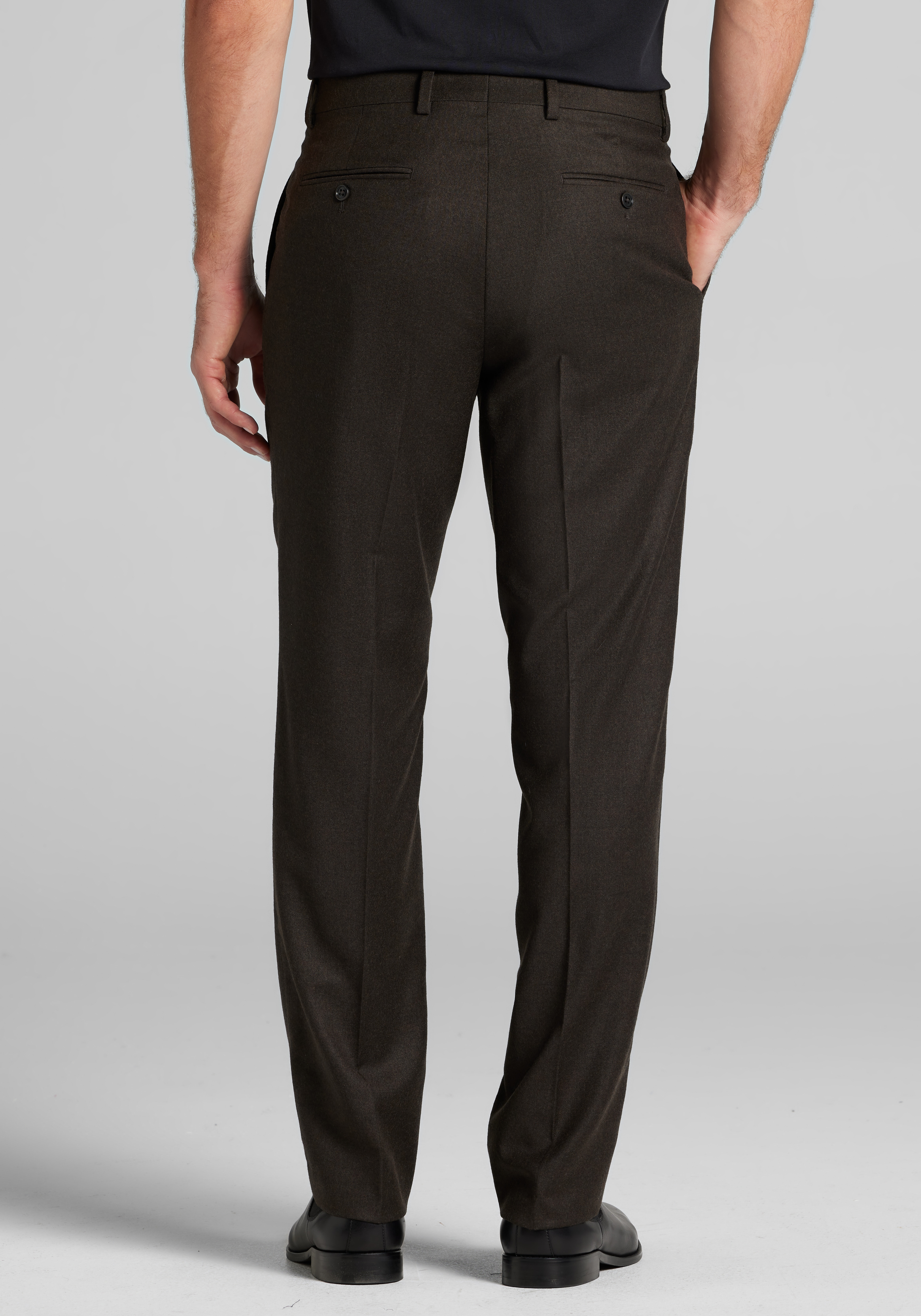 Reserve Collection Tailored Fit Italian Wool Dress Pants