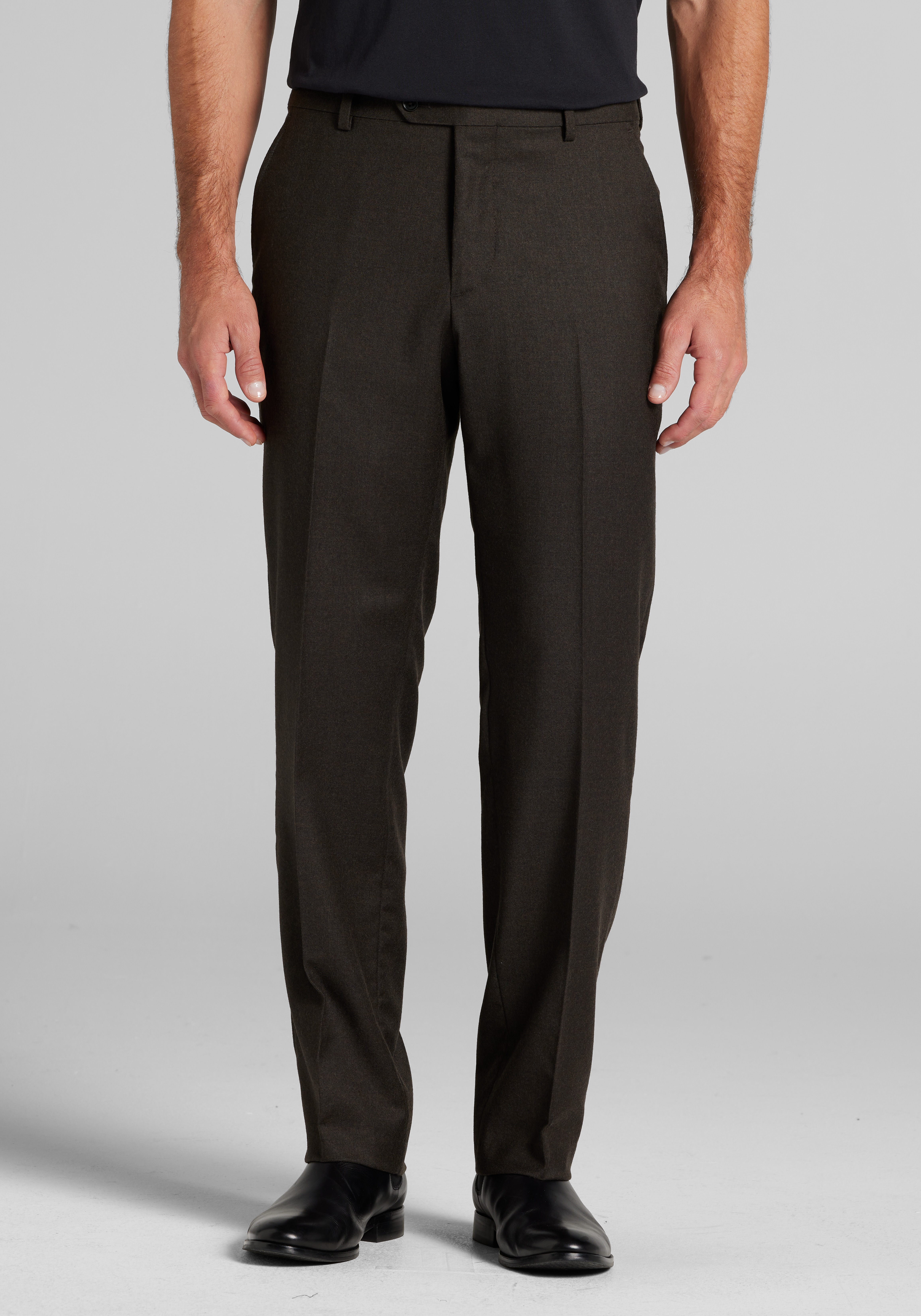 Reserve Collection Tailored Fit Italian Wool Dress Pants