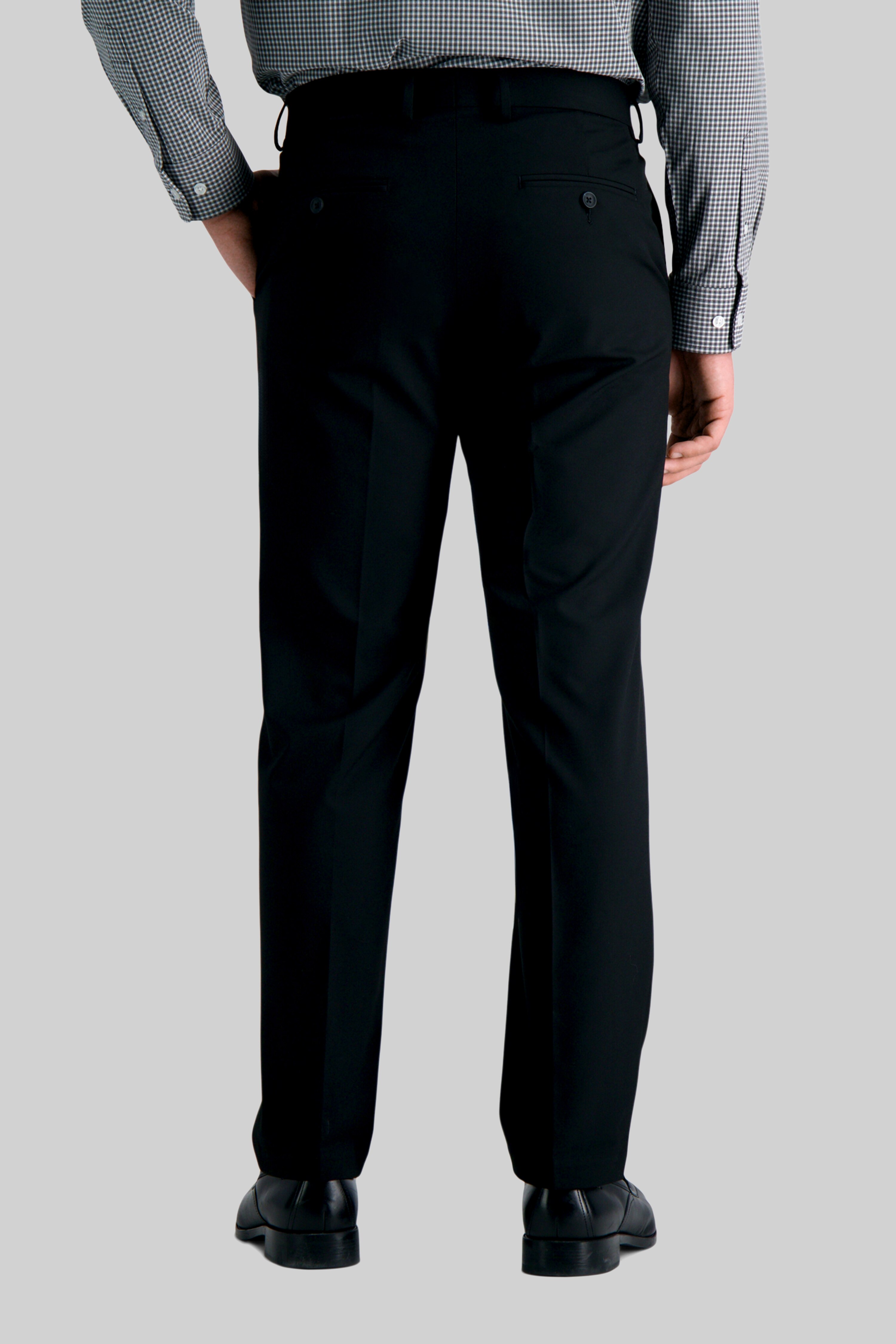 J.M. Haggar Tailored Fit 4-Way Stretch Flat Front Dress Pants