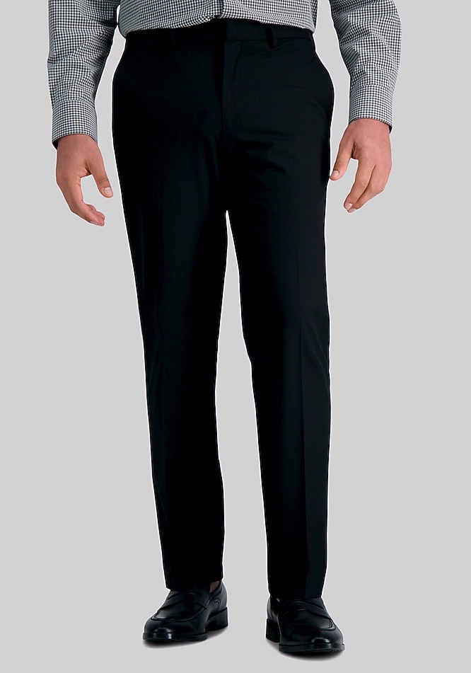 haggar stretch dress pants J.M. 4-Way Pant - Check The premium stretch blend keeps you comfortable without sacrificing that sharp Haggar Stretch Dress Pants, Flat