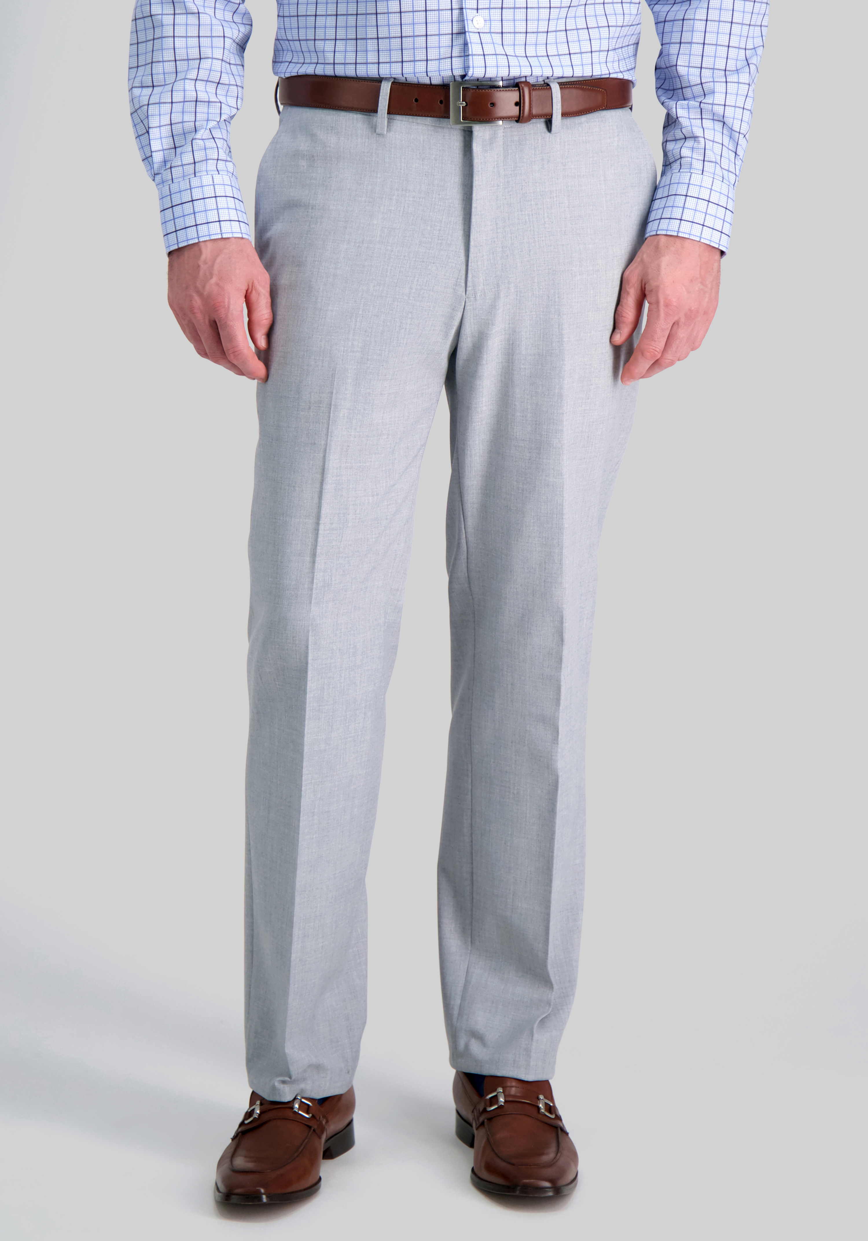 Men's Pants, J.M. Haggar Tailored Fit 4-Way Stretch Flat Front Dress Pants - Jos A Bank