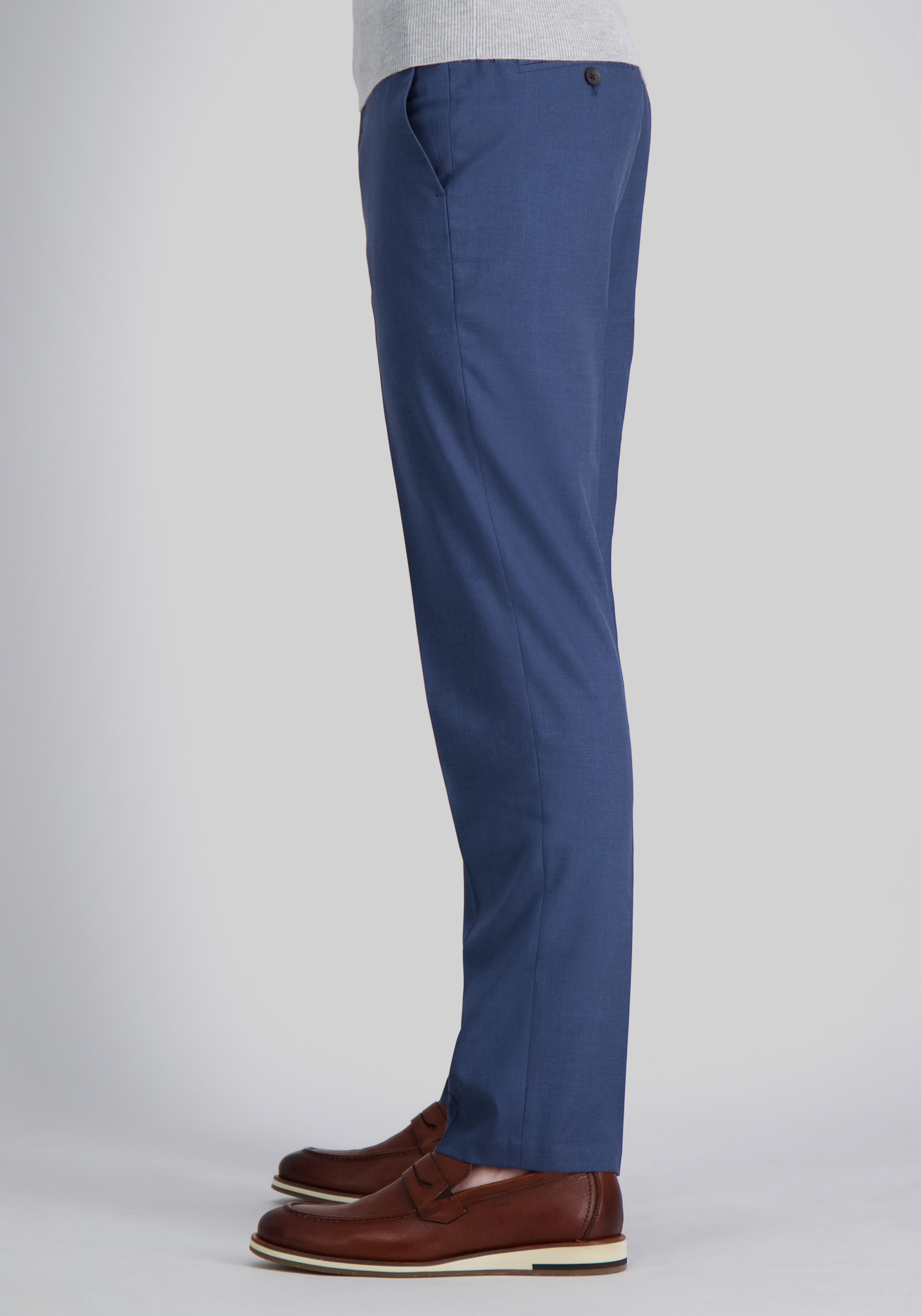 J.M. Haggar Straight Fit Flat Front Sharkskin Dress Pants
