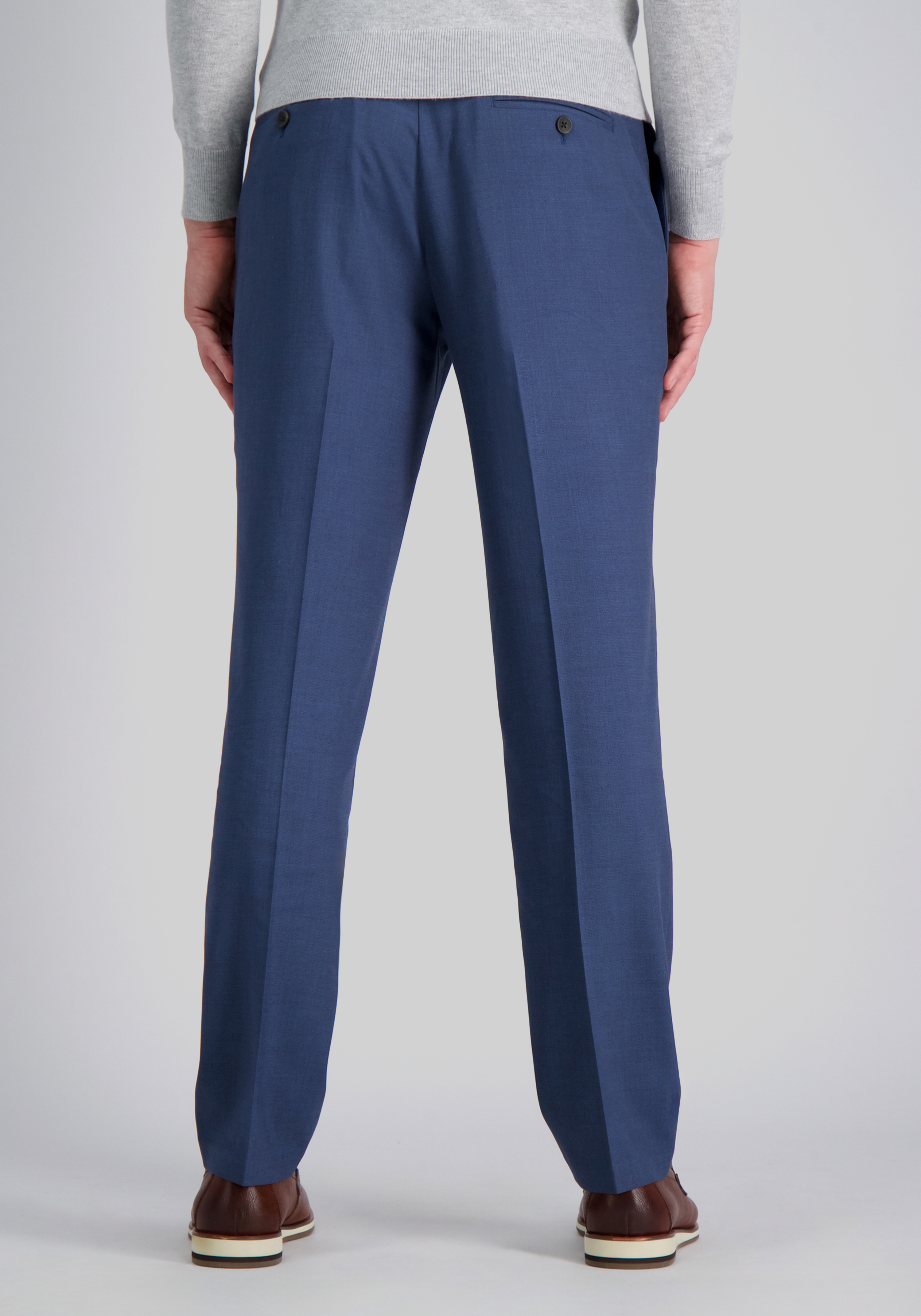 J.M. Haggar Tailored Fit Flat Front Sharkskin Dress Pants
