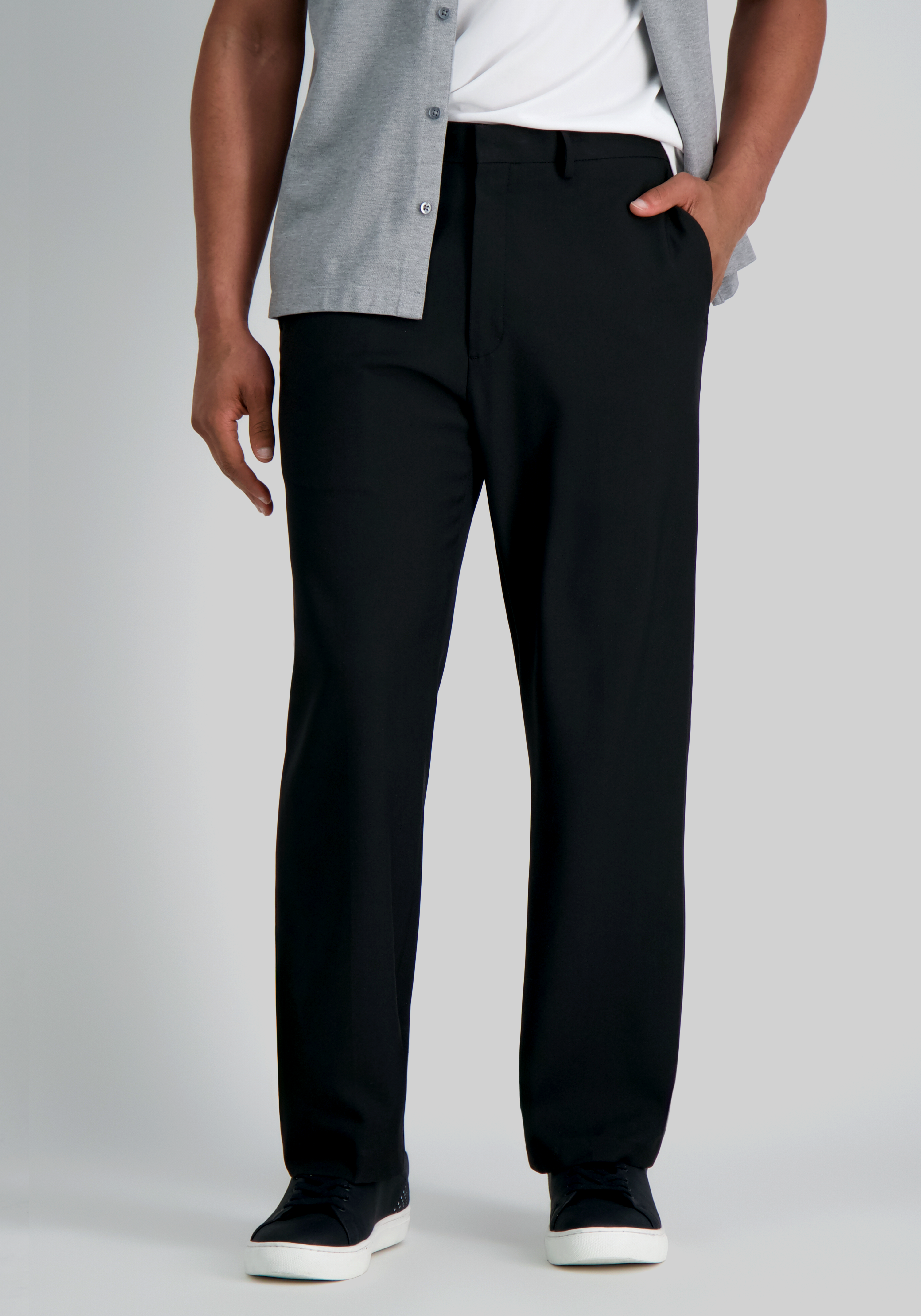Haggar Premium Comfort Classic Fit Flat Front Dress Pant