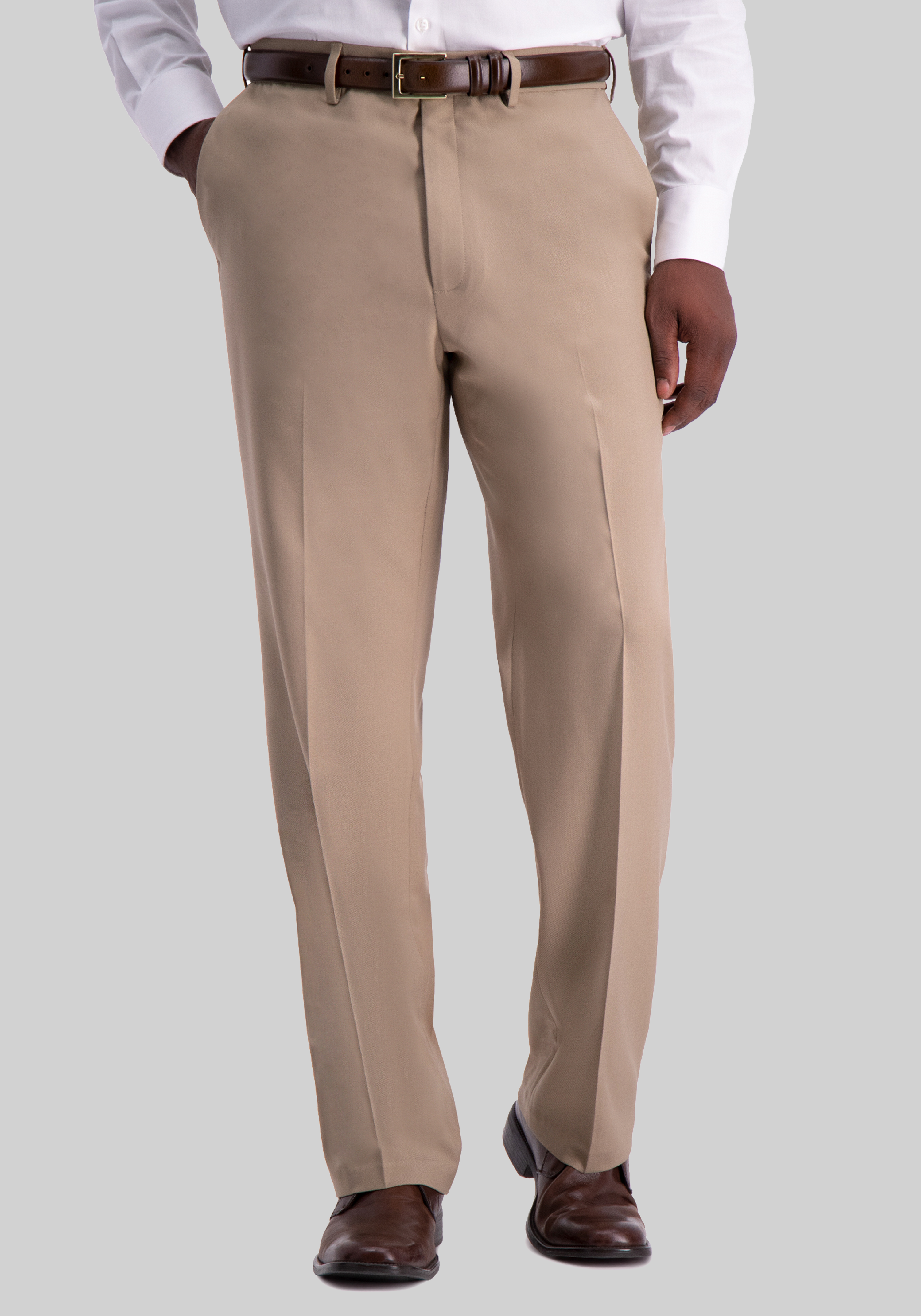 Men's Pants, Haggar Premium Comfort Classic Fit Flat Front Dress Pant - Jos A Bank
