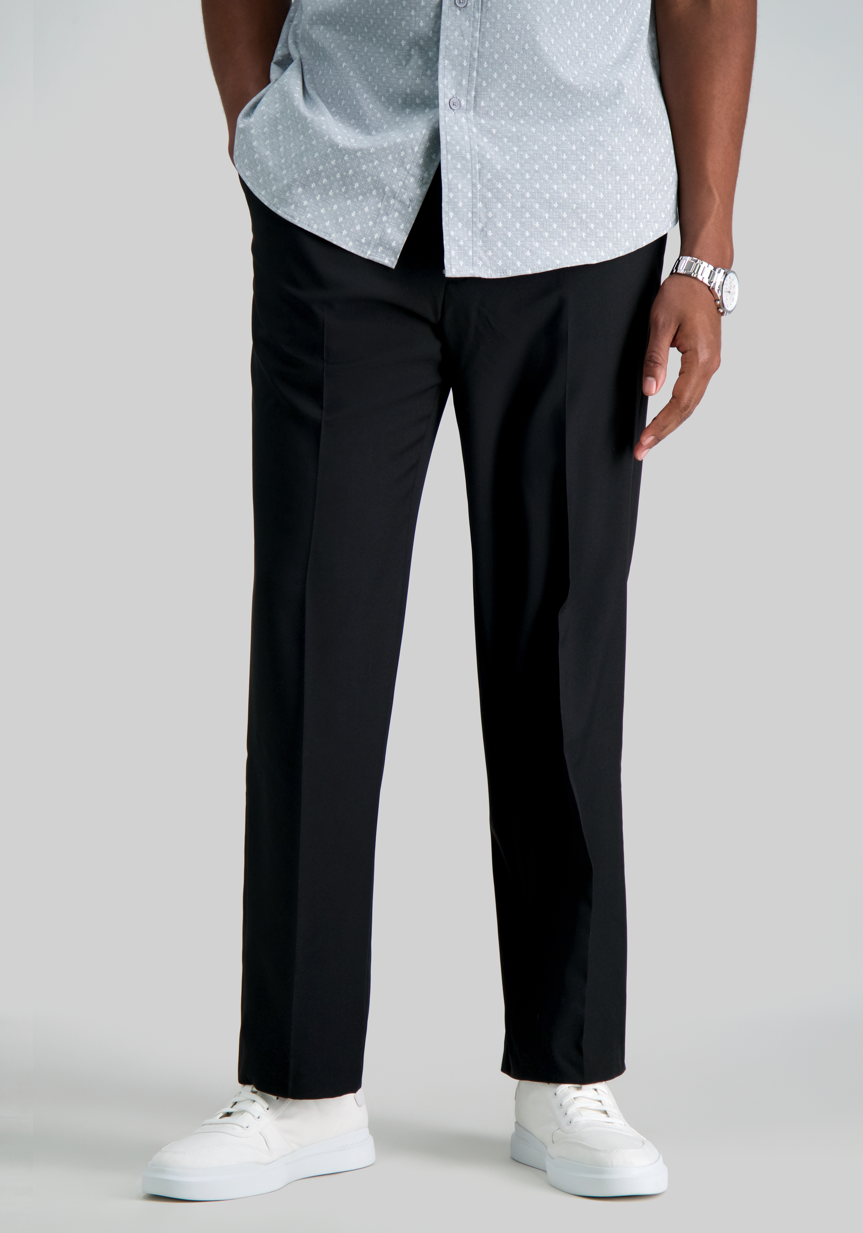 Men's Pants, Haggar Big & Tall Premium Comfort Classic Fit Flat Front Dress Pant - Jos A Bank