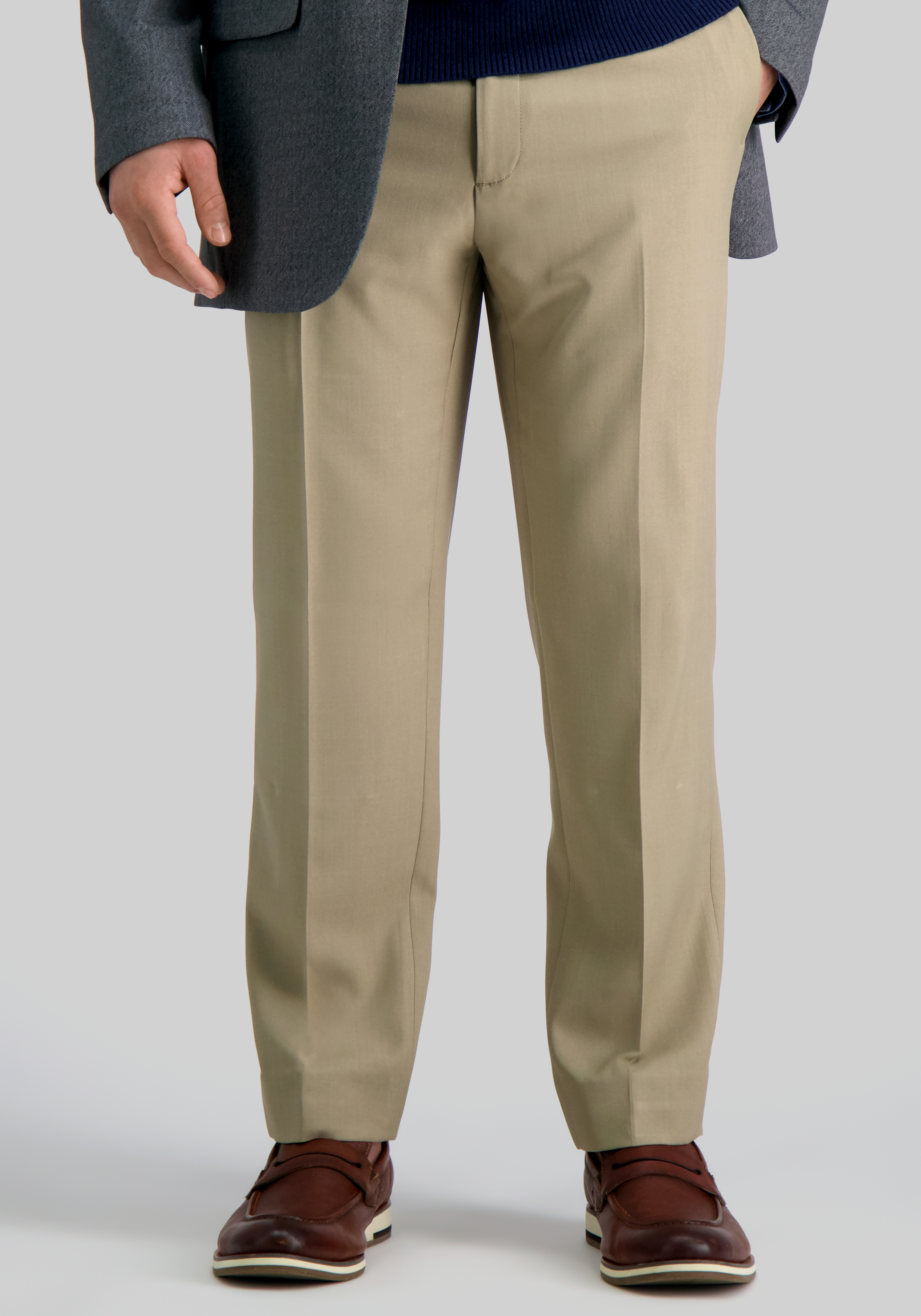 Men's Pants, Haggar Premium Comfort Slim Fit Flat Front Dress Pants - Jos A Bank