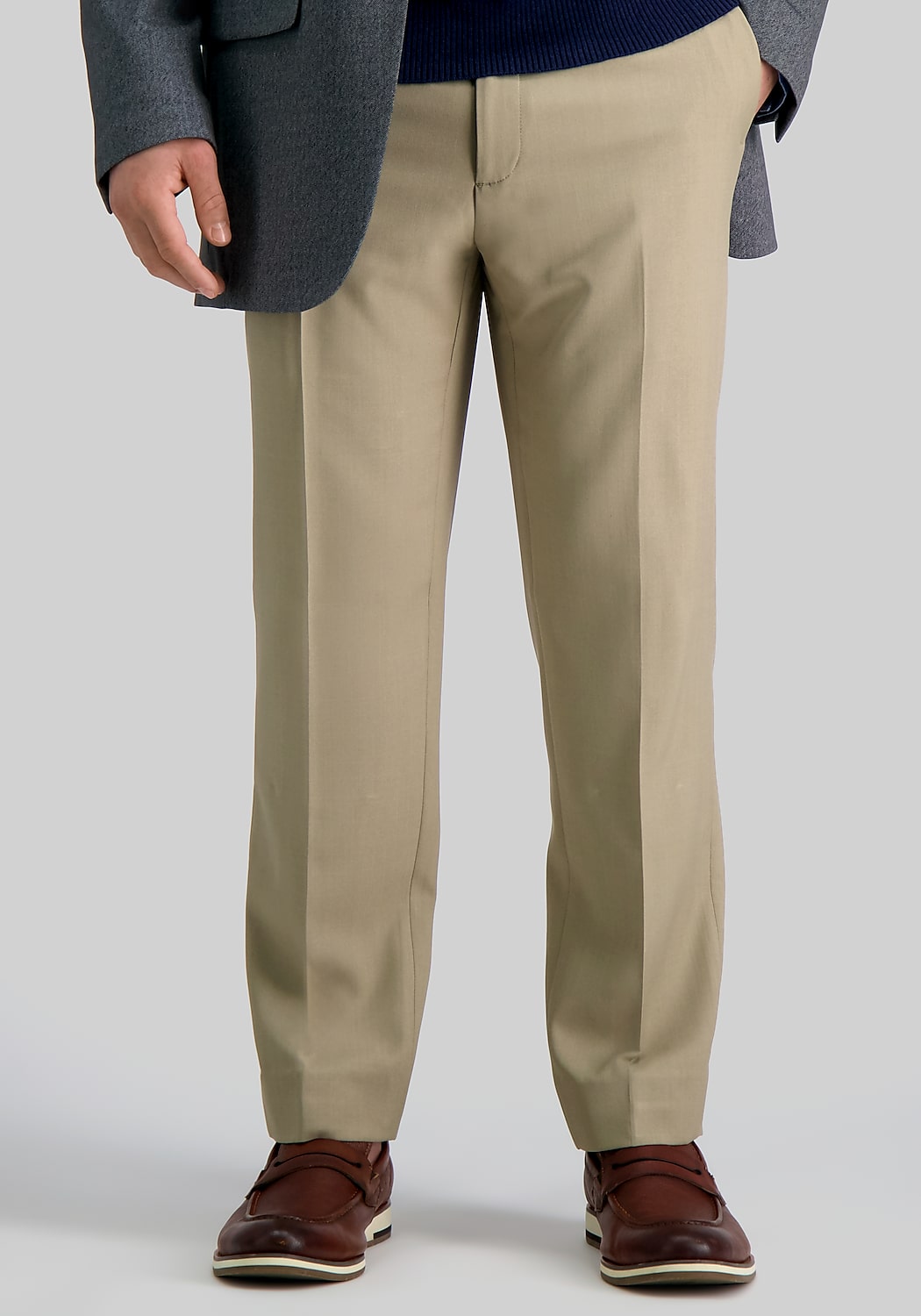 Haggar Premium Comfort Slim Fit Flat Front Dress Pants