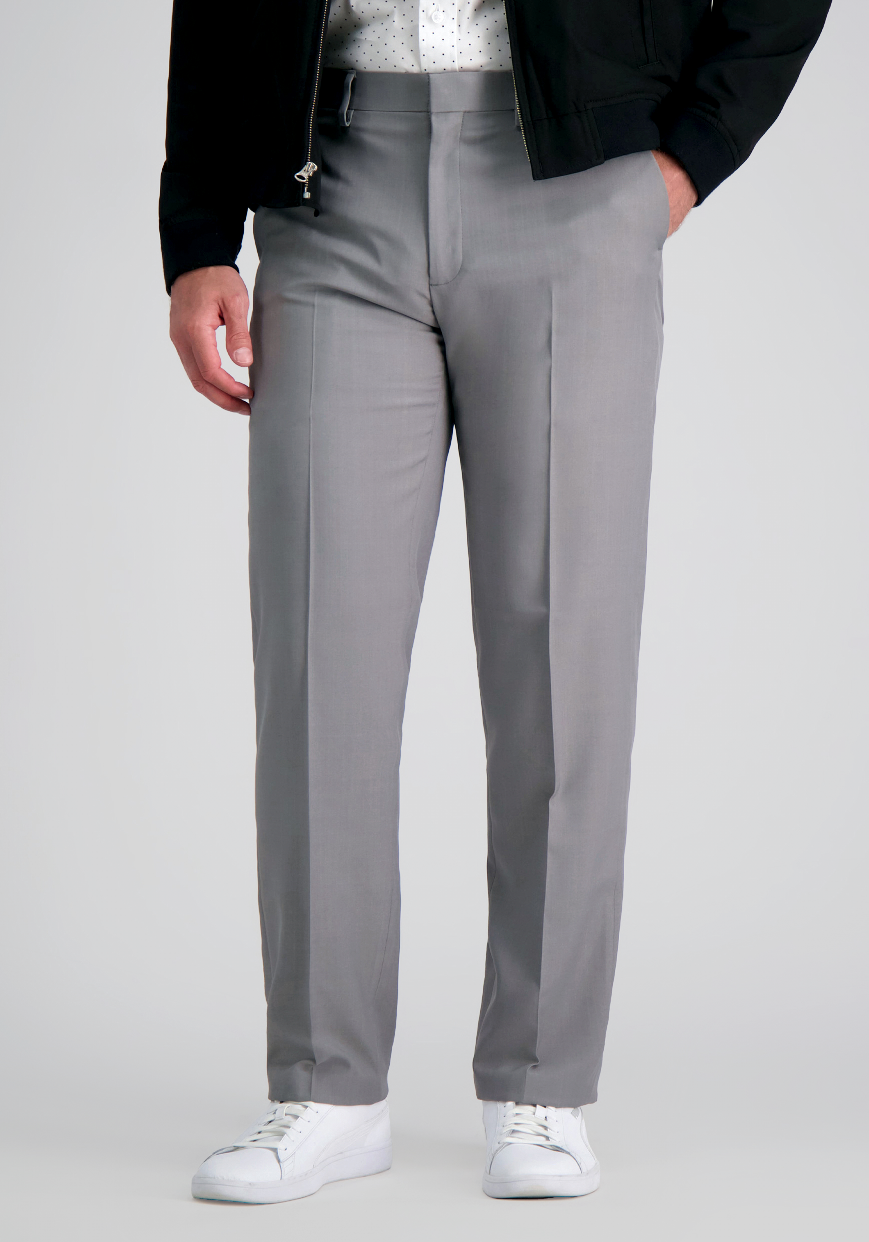 Men's Pants, Haggar Premium Comfort Straight Fit Flat Front Dress Pants - Jos A Bank