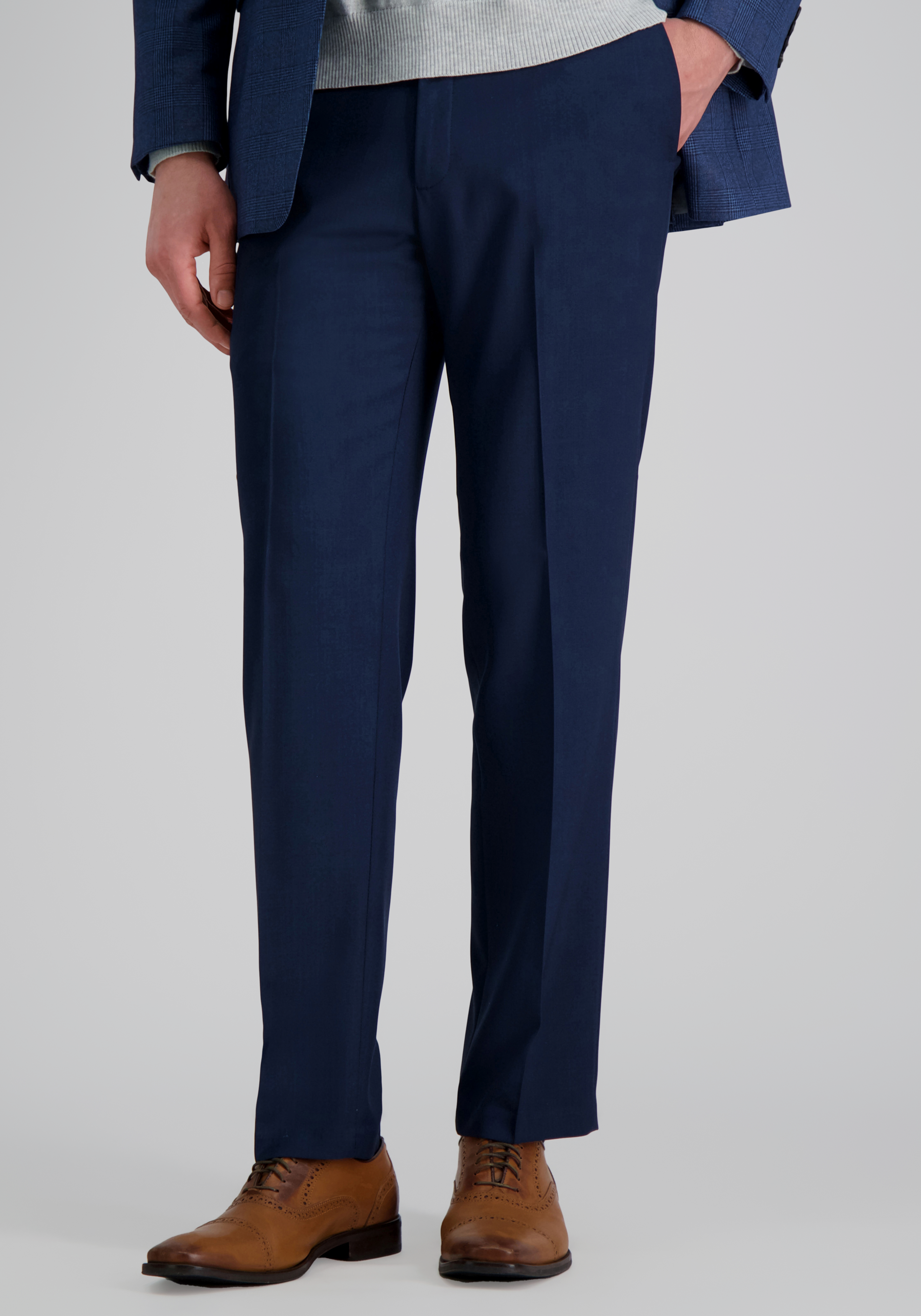 Men's Pants, Haggar Premium Comfort Straight Fit Flat Front Dress Pants - Jos A Bank