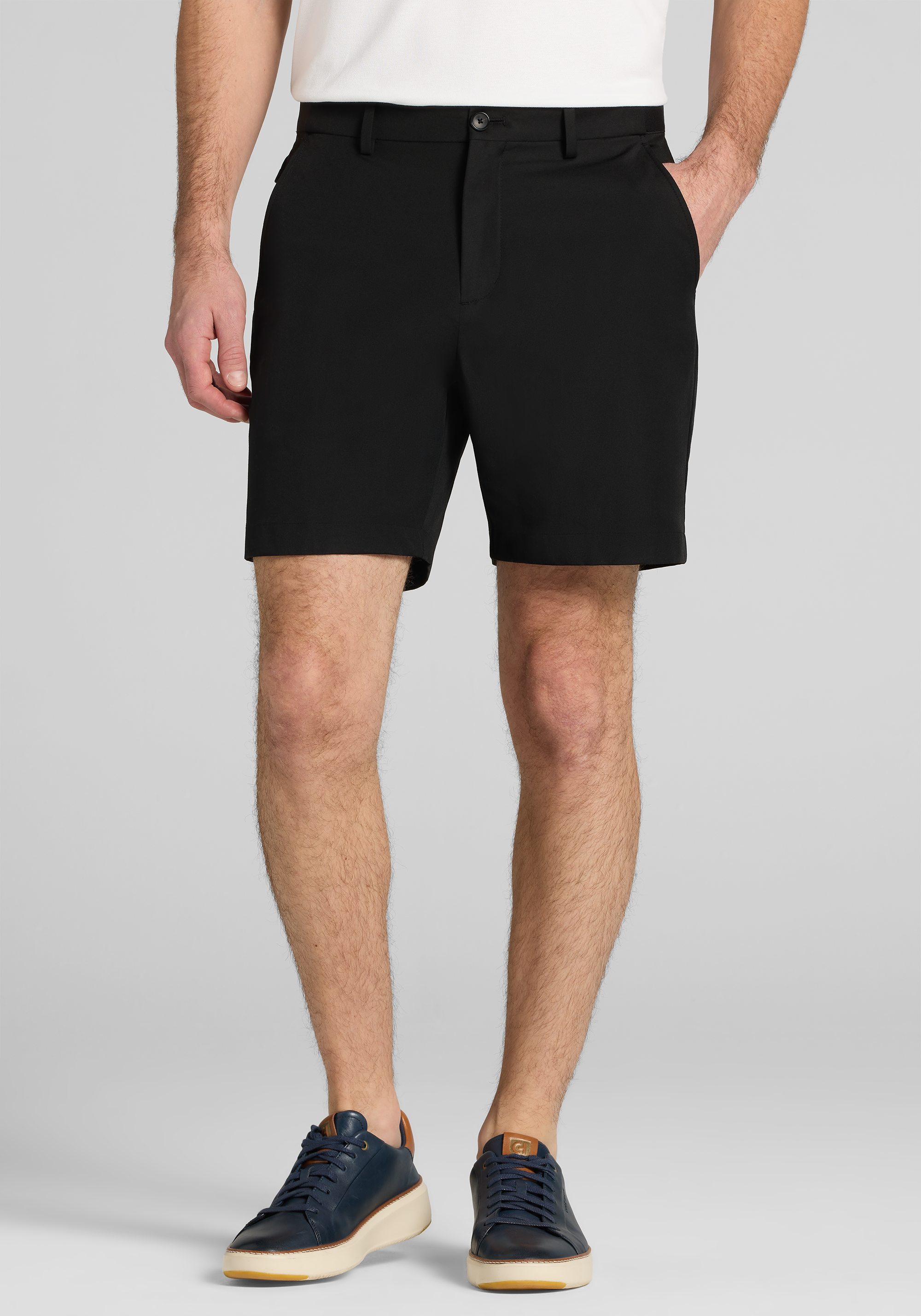 Men's New!, Traveler&reg; Performance Tailored Fit Solid Golf Shorts - Jos A Bank