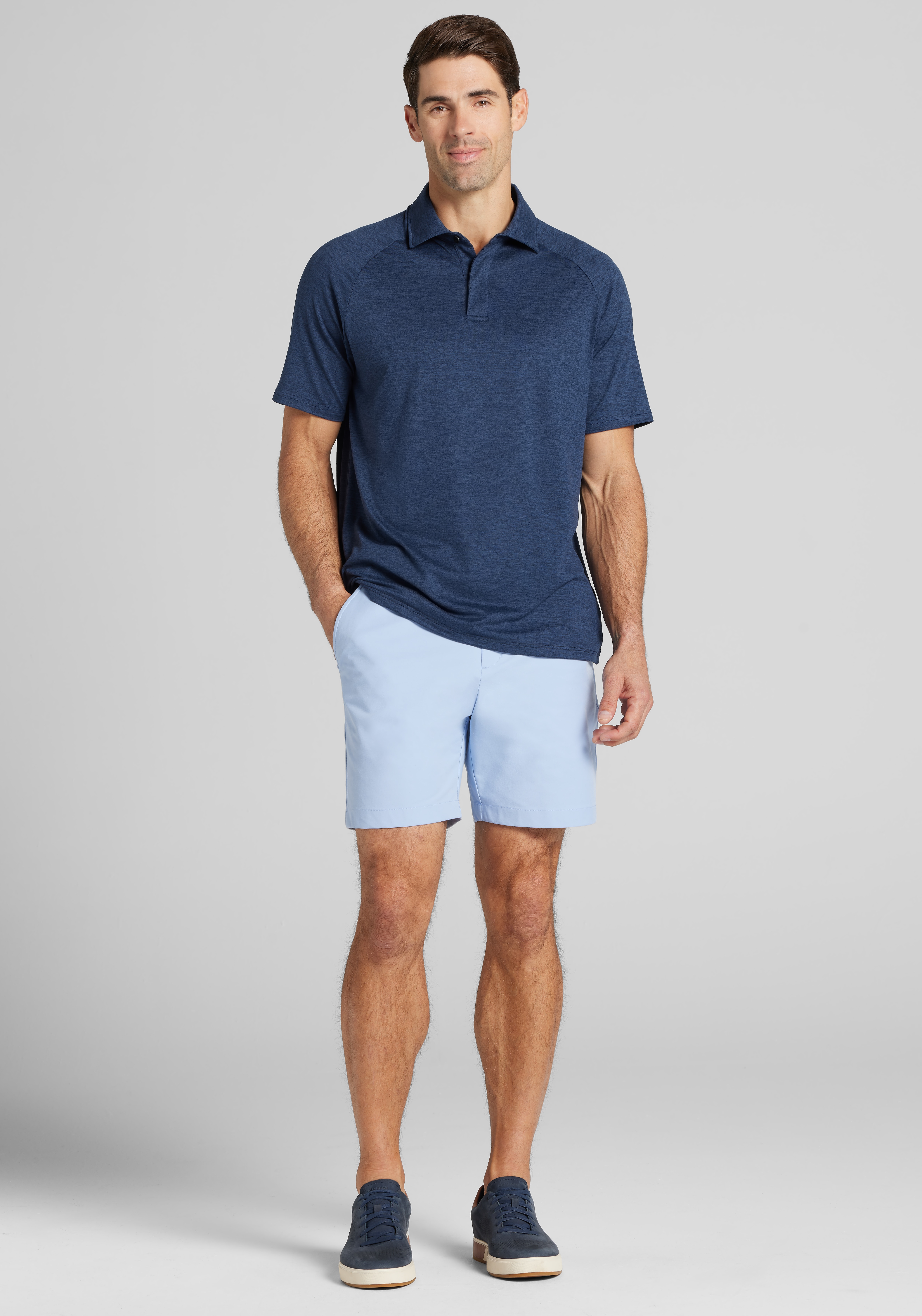 Traveler® Performance Tailored Fit Solid Golf Shorts