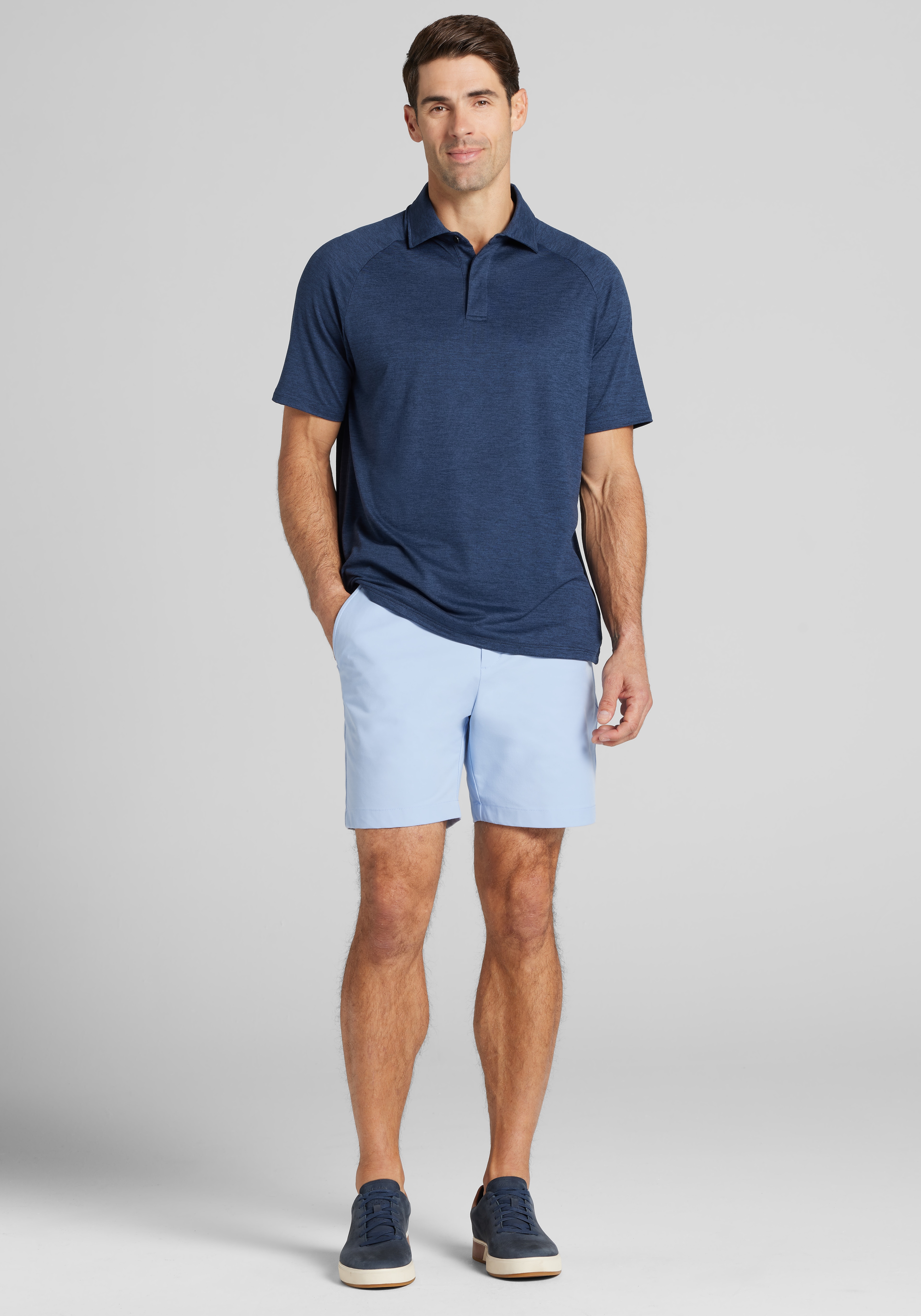 Traveler® Performance Tailored Fit Solid Golf Shorts 7'' - Big & Tall CLEARANCE