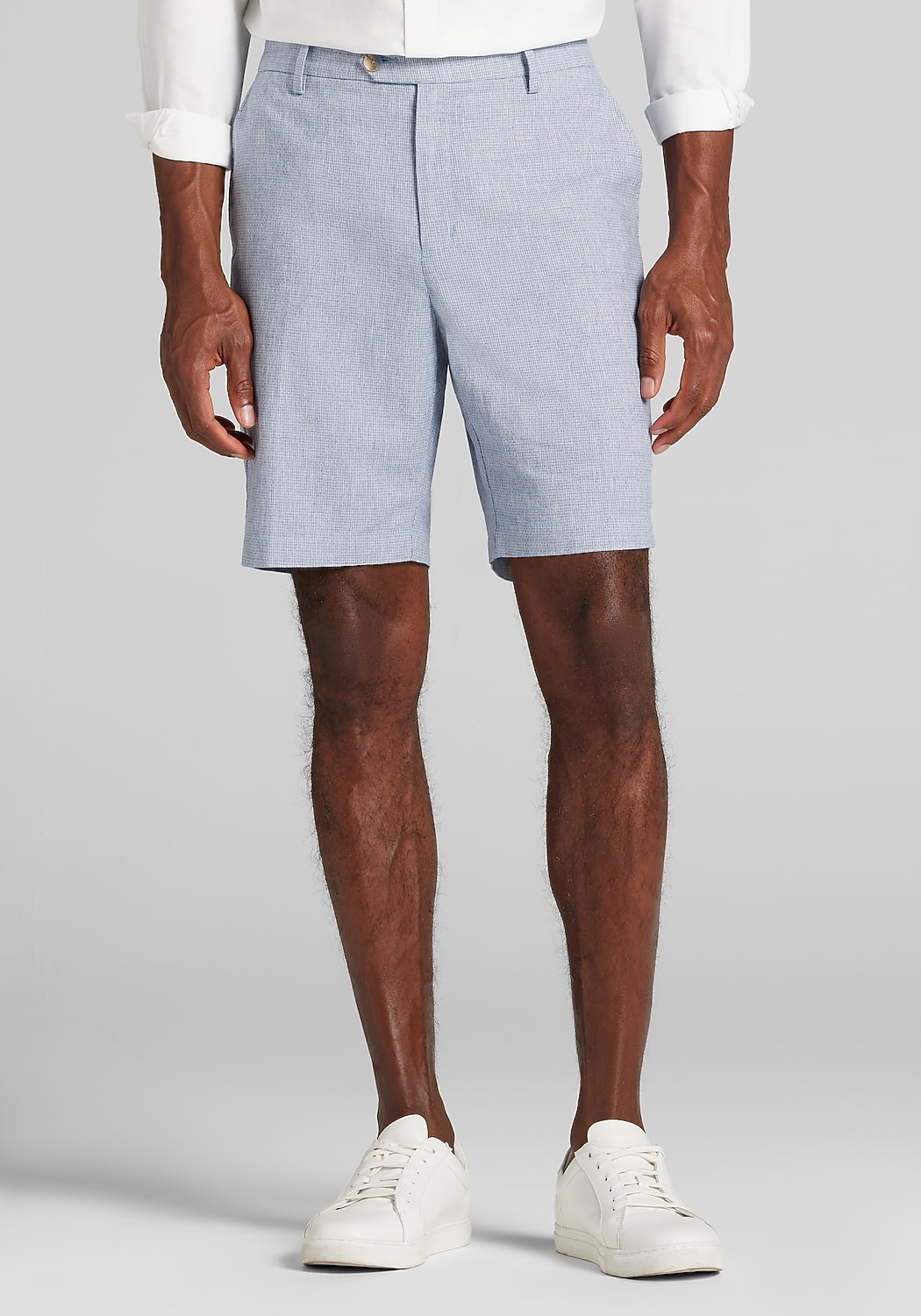 Reserve Collection Tailored Fit Basketweave Comfort Stretch Shorts
