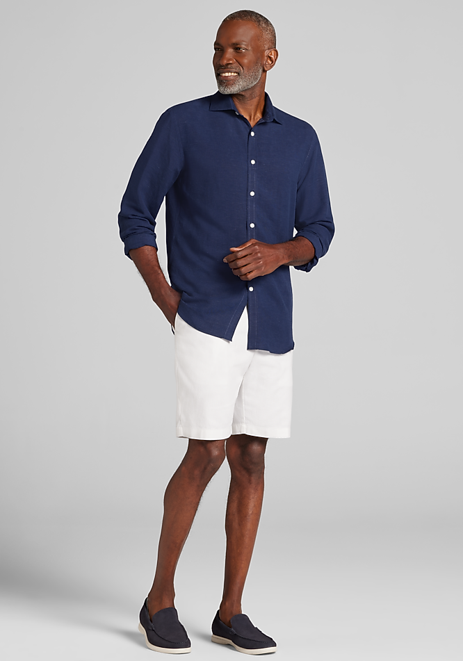 Reserve Collection Tailored Fit Linen Blend Shorts - Big & Tall - New  Arrivals | Jos A Bank