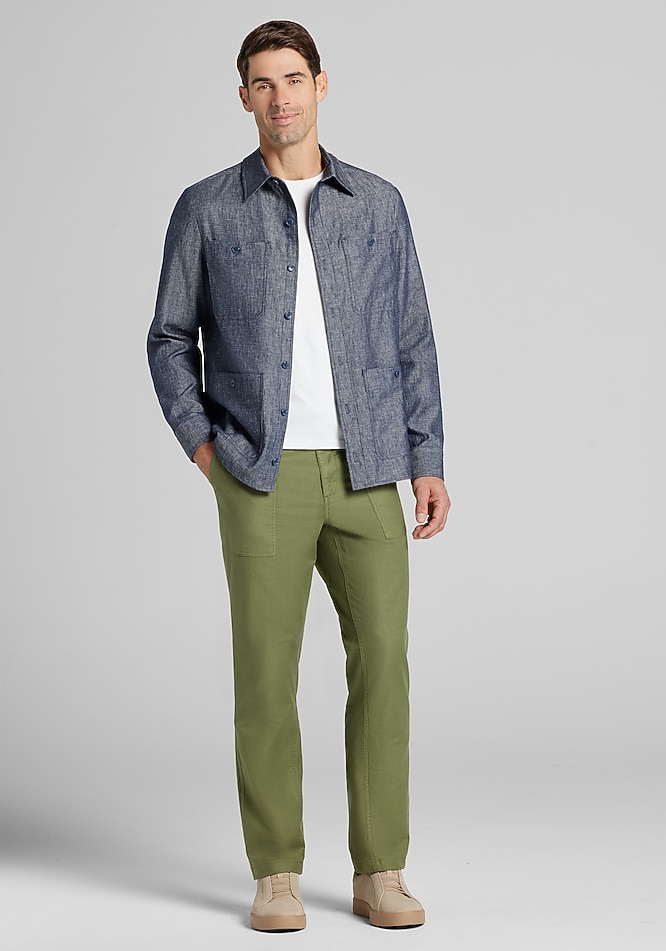 Jos. A. Bank Collection Tailored Fit Garment-Dyed Field Pants