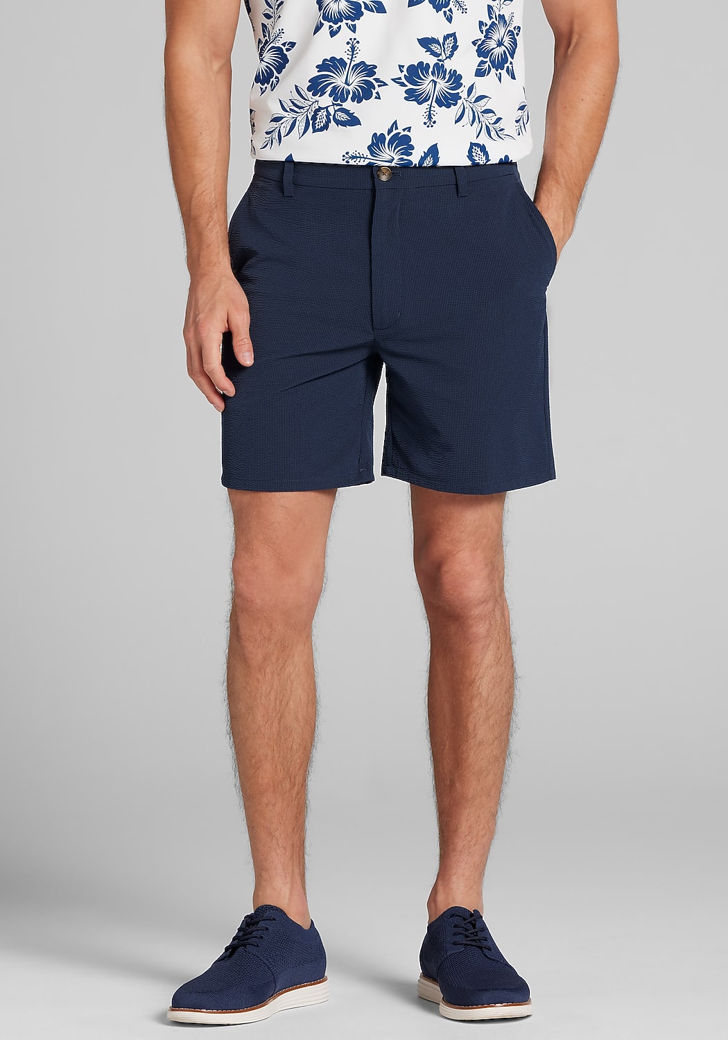 Traveler® Collection Tailored Fit Performance Seersucker Shorts