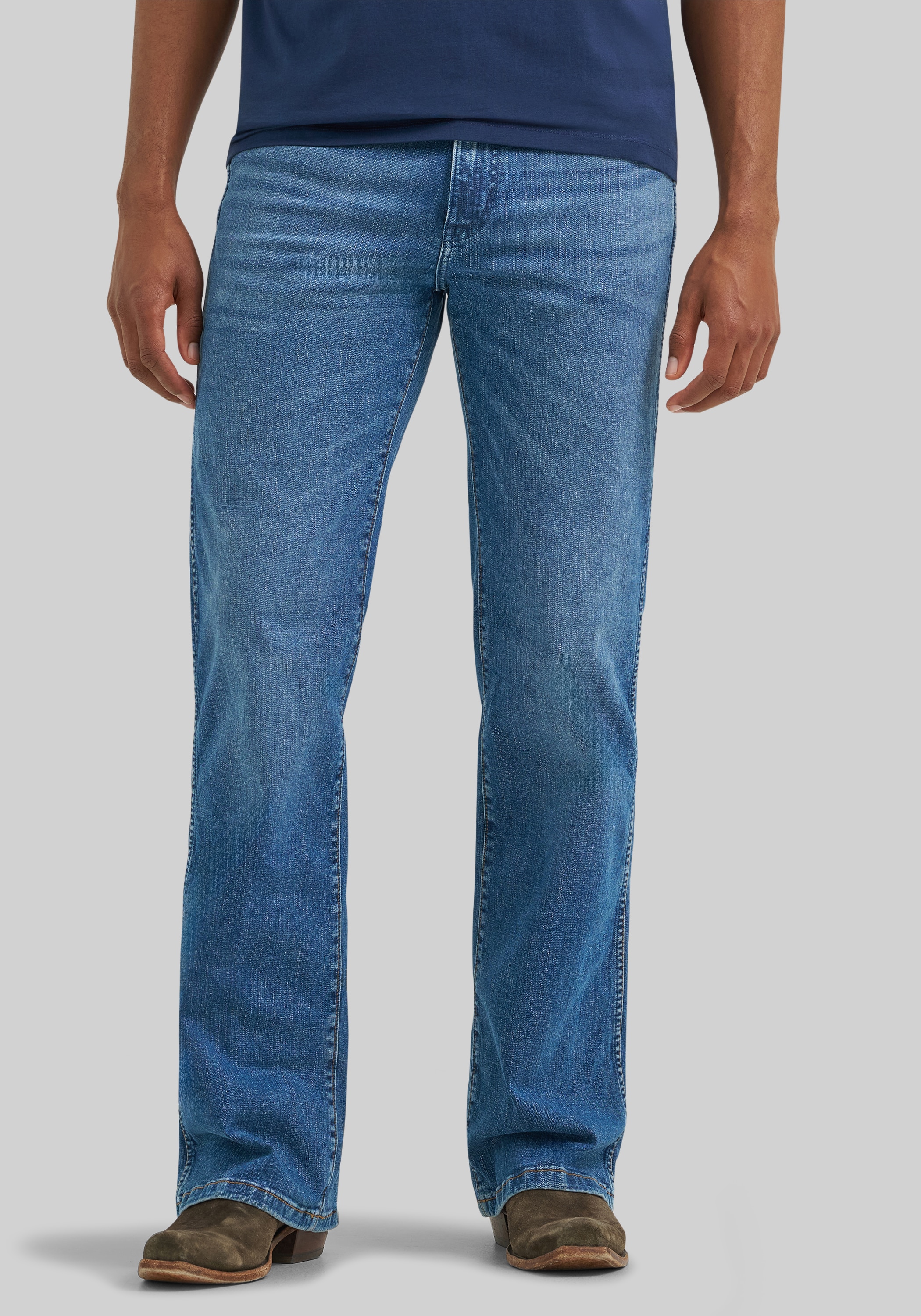 Men's Pants, Wrangler Tailored Fit Loose Boot Jeans - Jos A Bank
