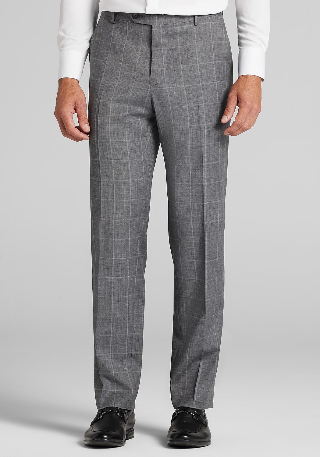 Traveler&reg; COOL<i>MOTION</i> Tailored Fit Windowpane Dress Pants - Big & Tall