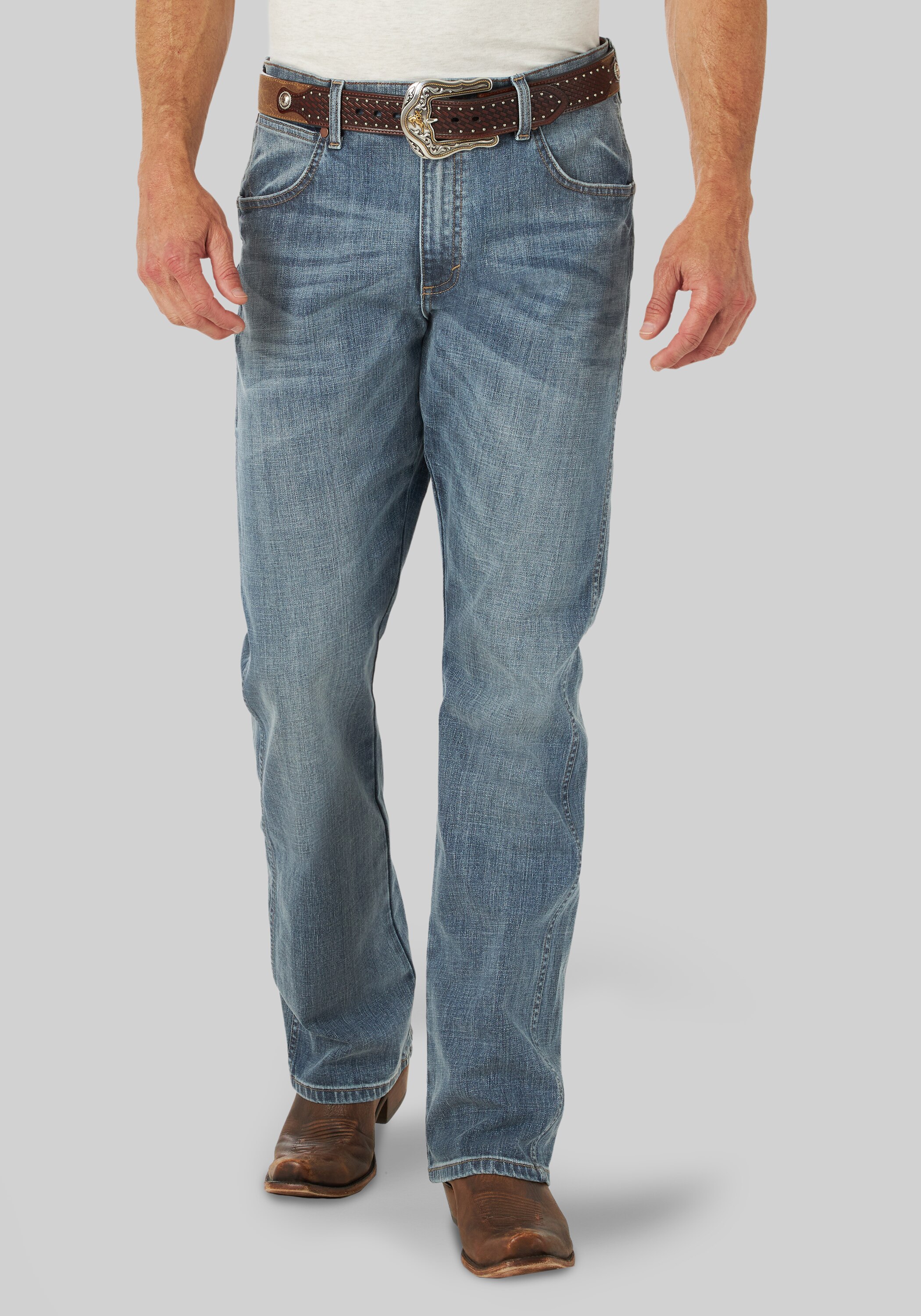 Men's Pants, Wrangler Retro Greeley Relaxed Fit Bootcut Jeans - Jos A Bank