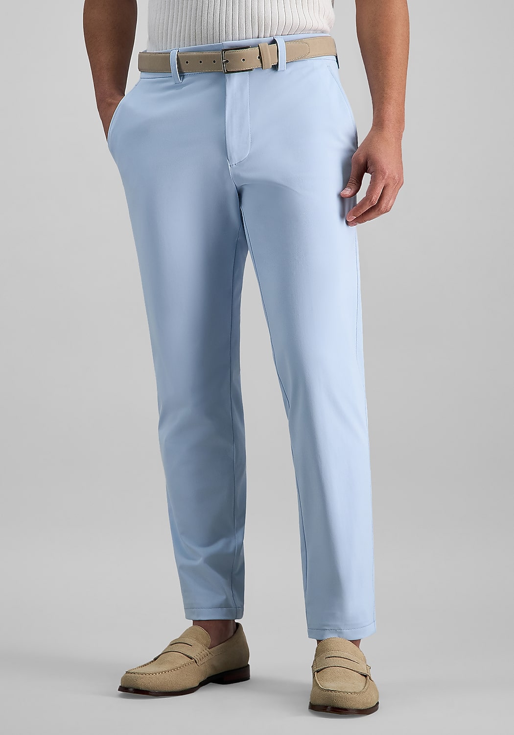 Haggar Sport Travel Performance Straight Fit Flat Front Pants