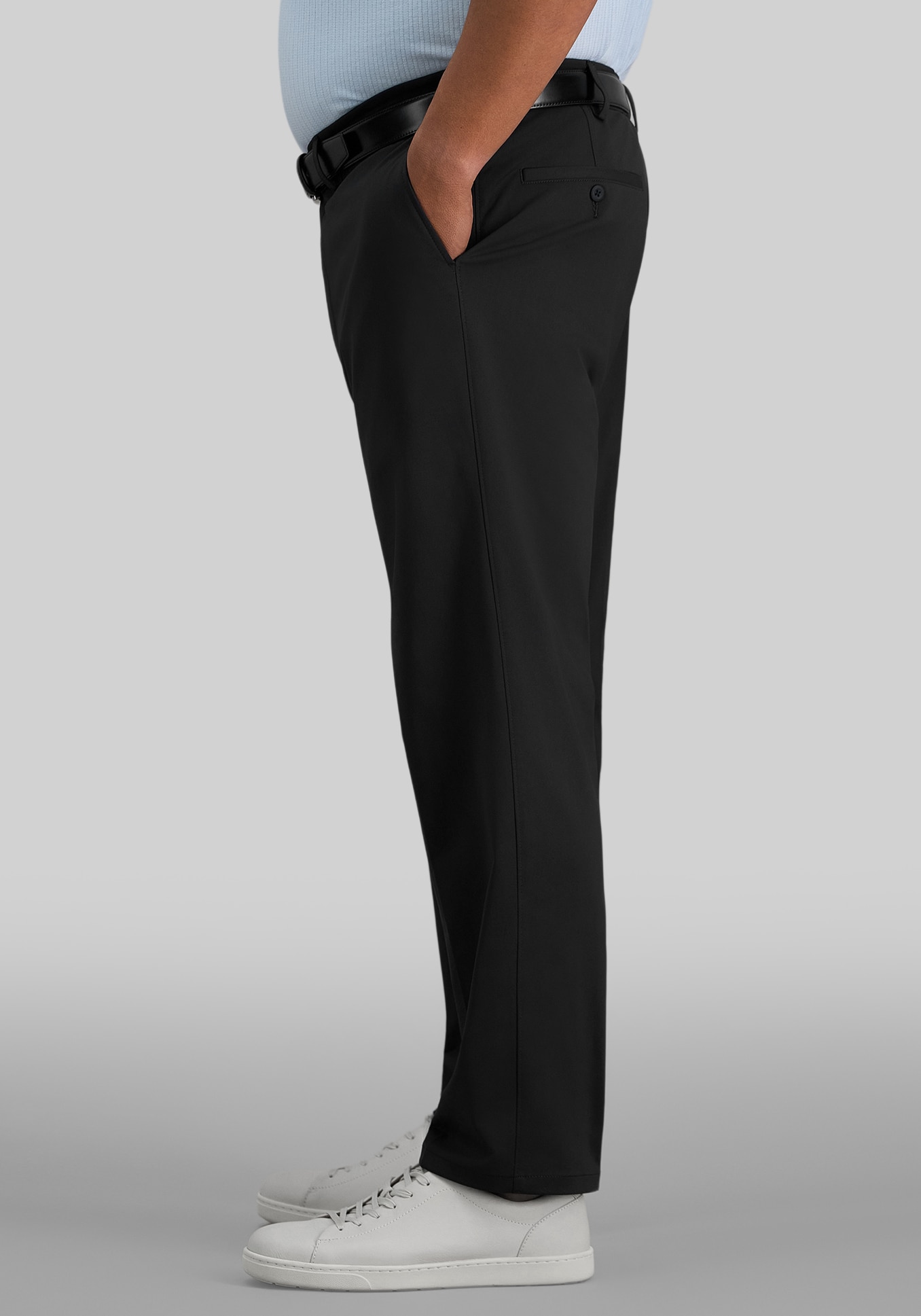 Haggar Sport Big & Tall Travel Performance Straight Fit Flat Front Pants
