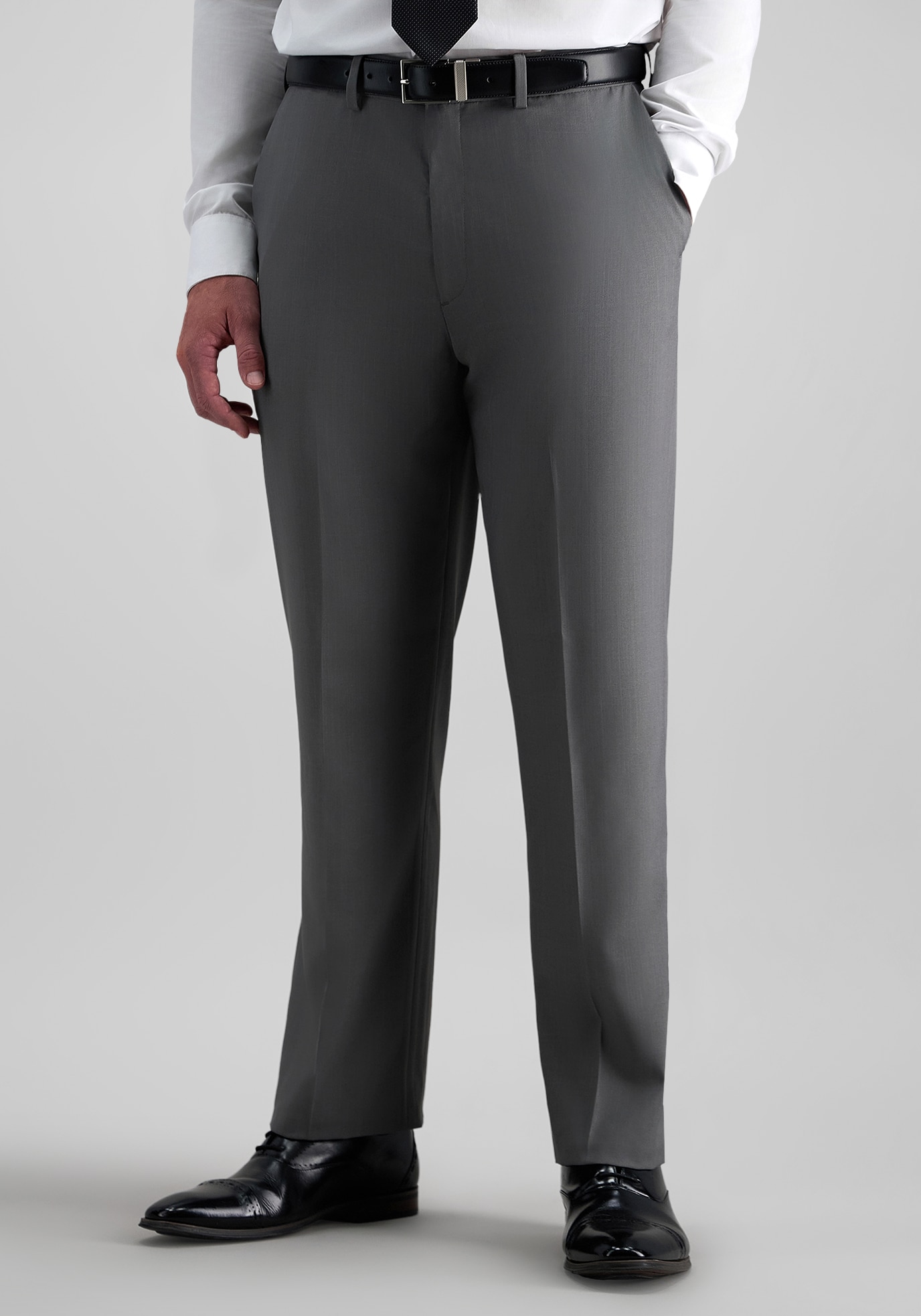 Men's Pants, Haggar Premium Comfort Classic Fit Flat Front Dress Pants - Jos A Bank