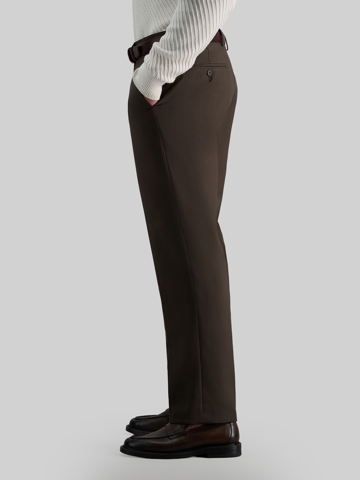 Haggar Premium Comfort Classic Fit Flat Front Dress Pants