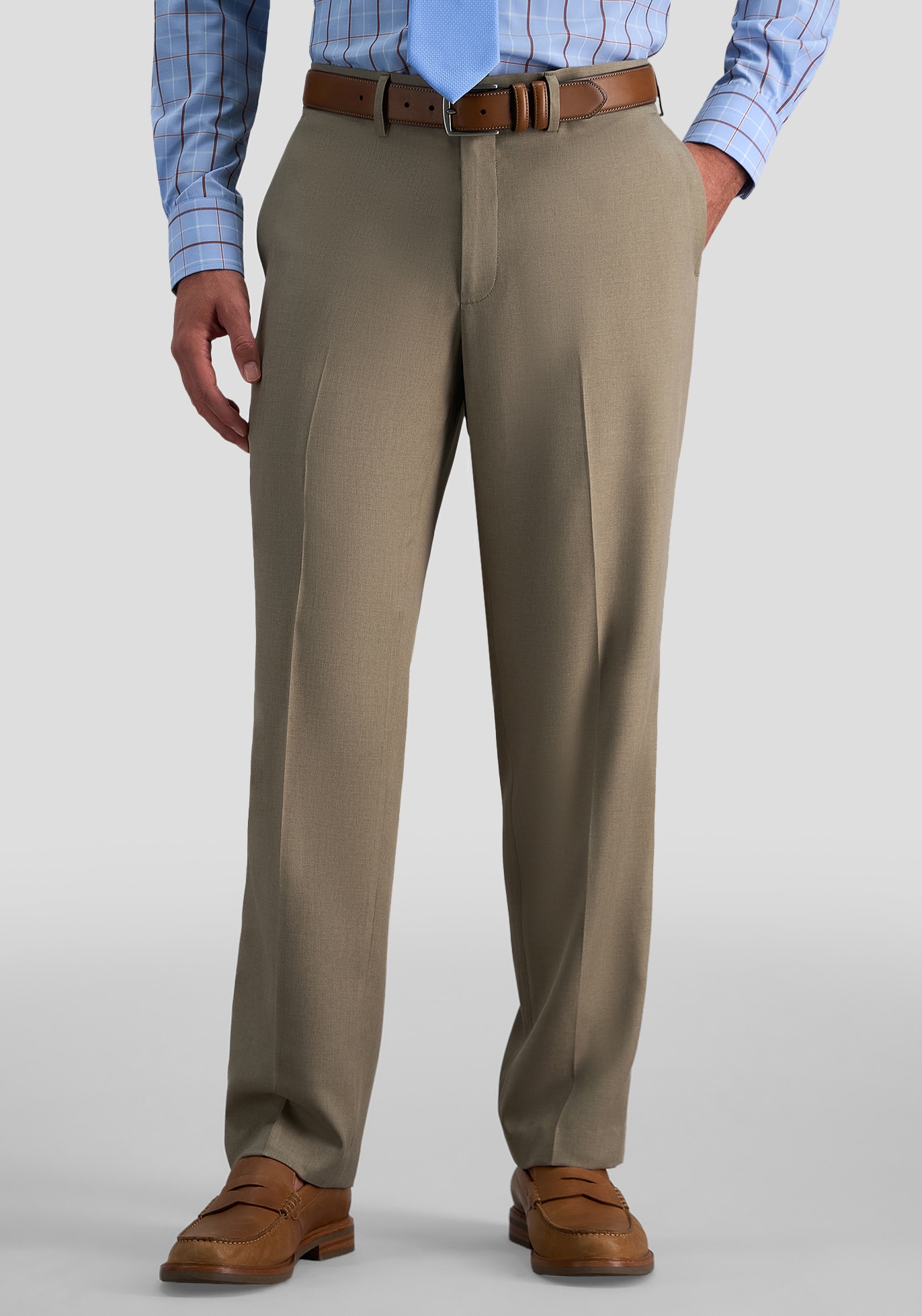 Men's Special Categories, Haggar Premium Comfort Straight Fit Flat Front Dress Pants - Jos A Bank
