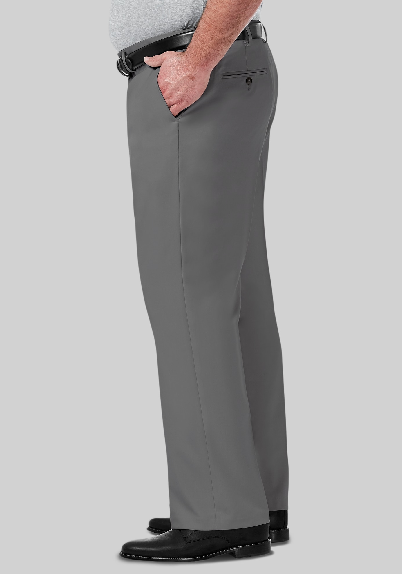 Haggar Big & Tall Premium Comfort Classic Fit Flat Front Dress Pants
