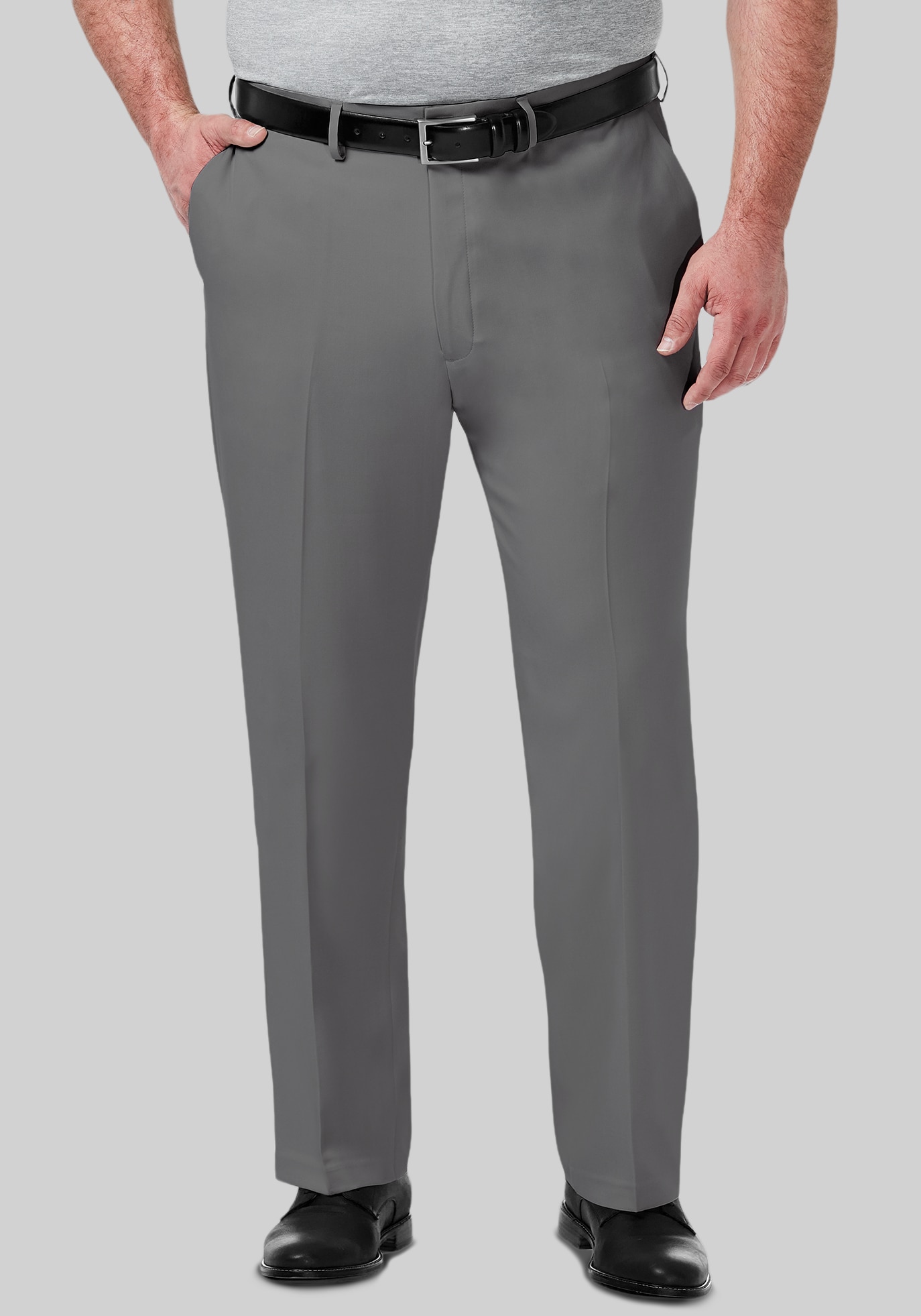 Men's Pants, Haggar Big & Tall Premium Comfort Classic Fit Flat Front Dress Pants - Jos A Bank