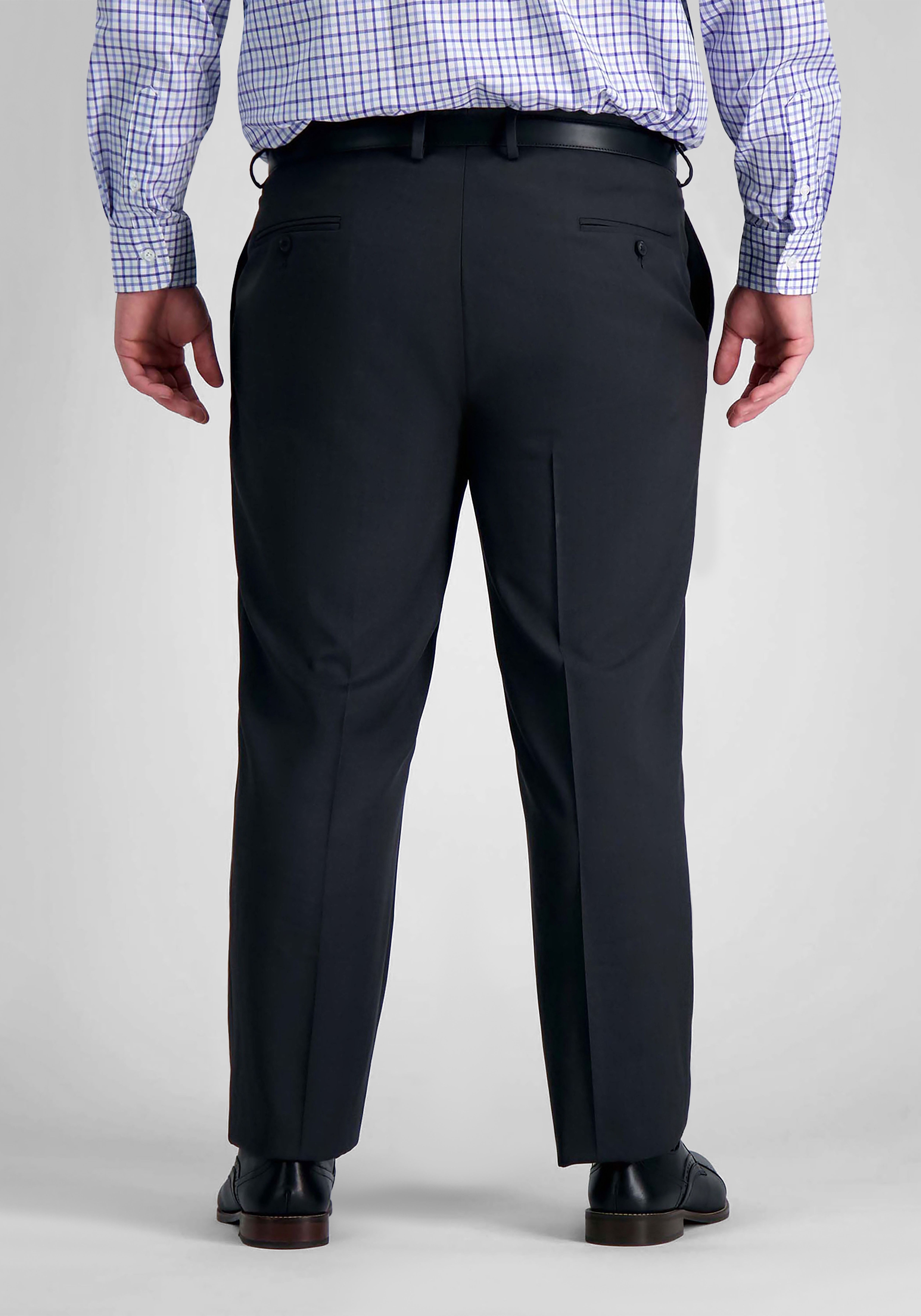 Haggar Big & Tall Premium Comfort Classic Fit Flat Front Dress Pants