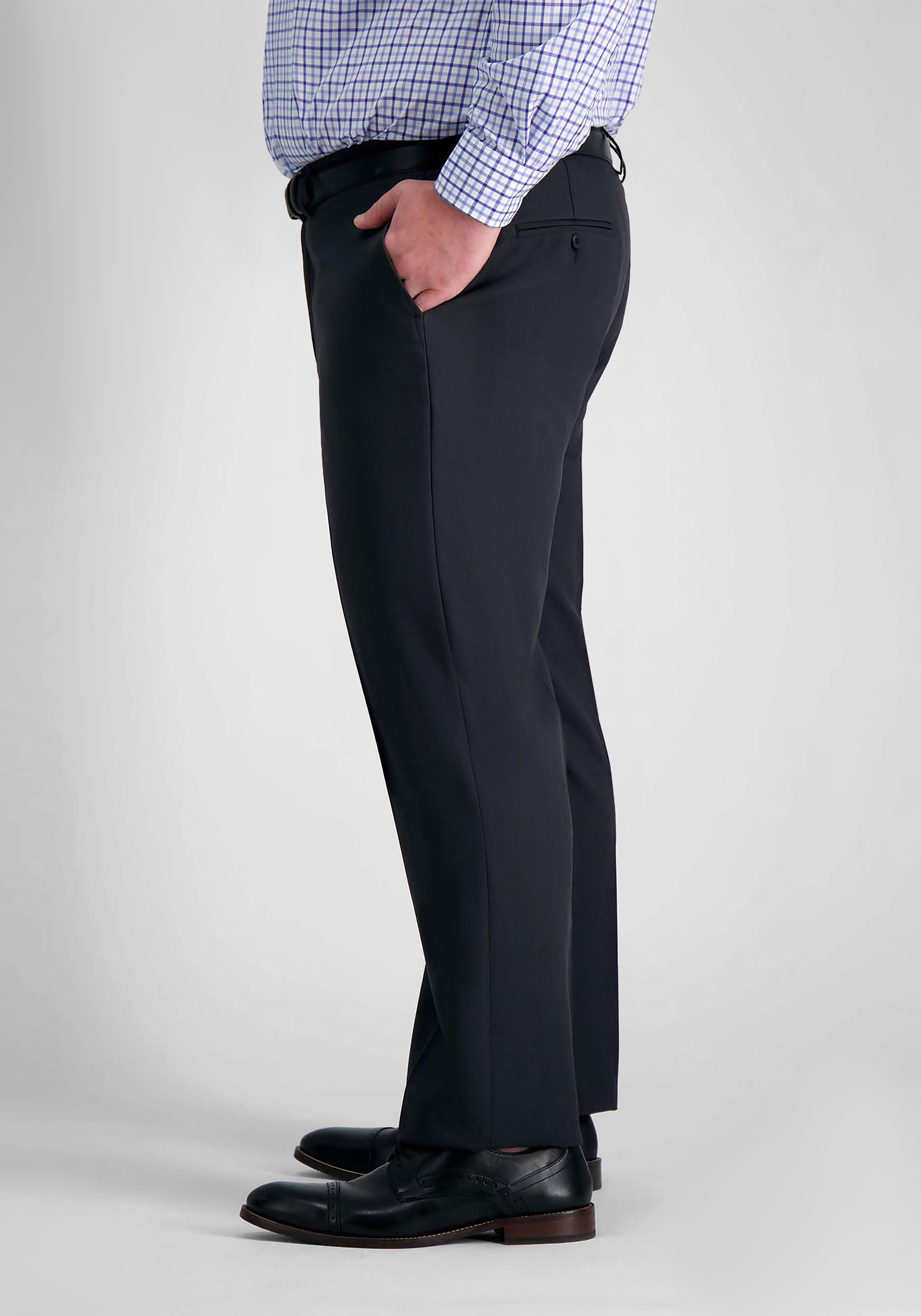 Haggar Big & Tall Premium Comfort Classic Fit Flat Front Dress Pants