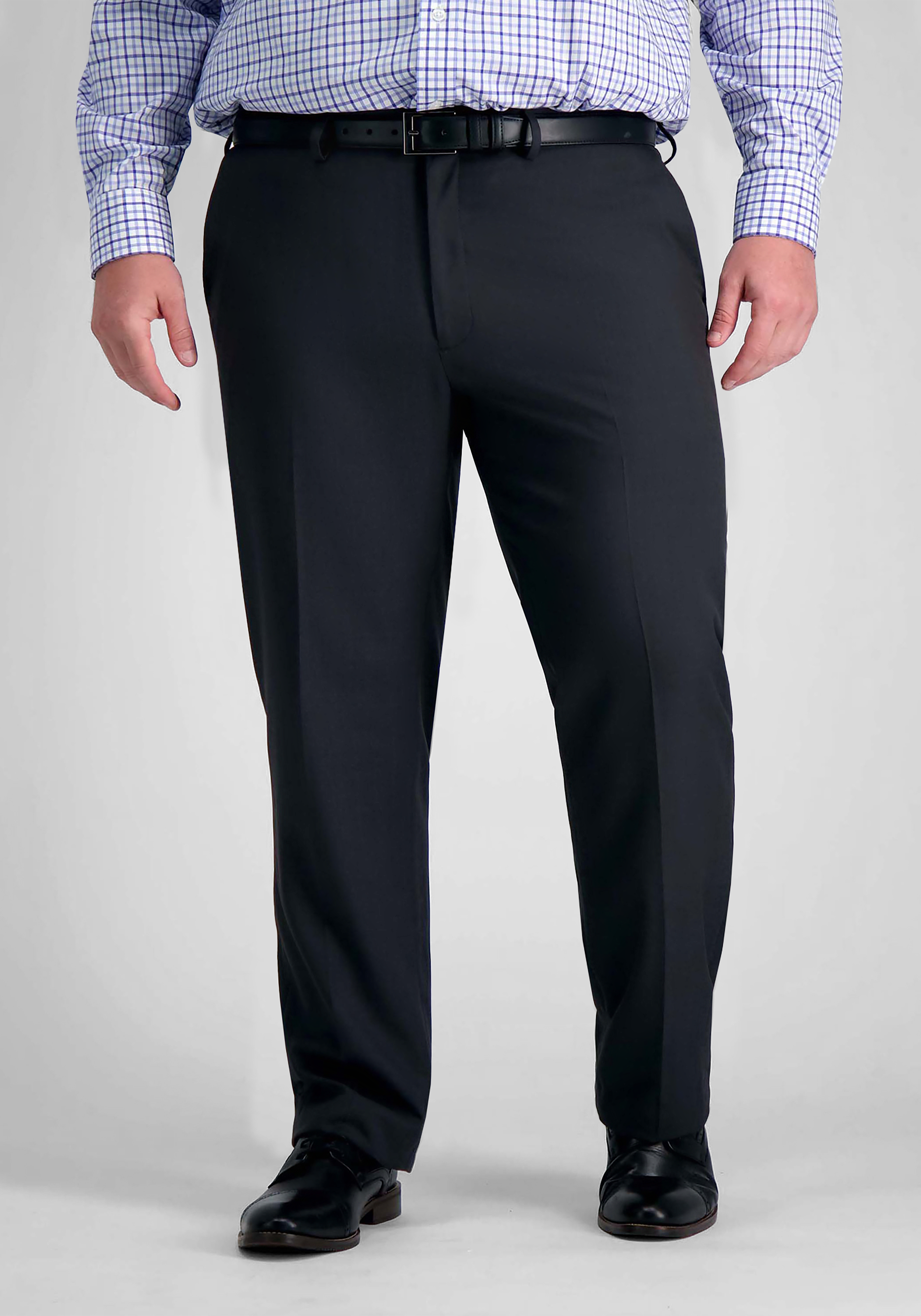Men's FLYOUT_CATEGORY, Haggar Big & Tall Premium Comfort Classic Fit Flat Front Dress Pants - Jos A Bank