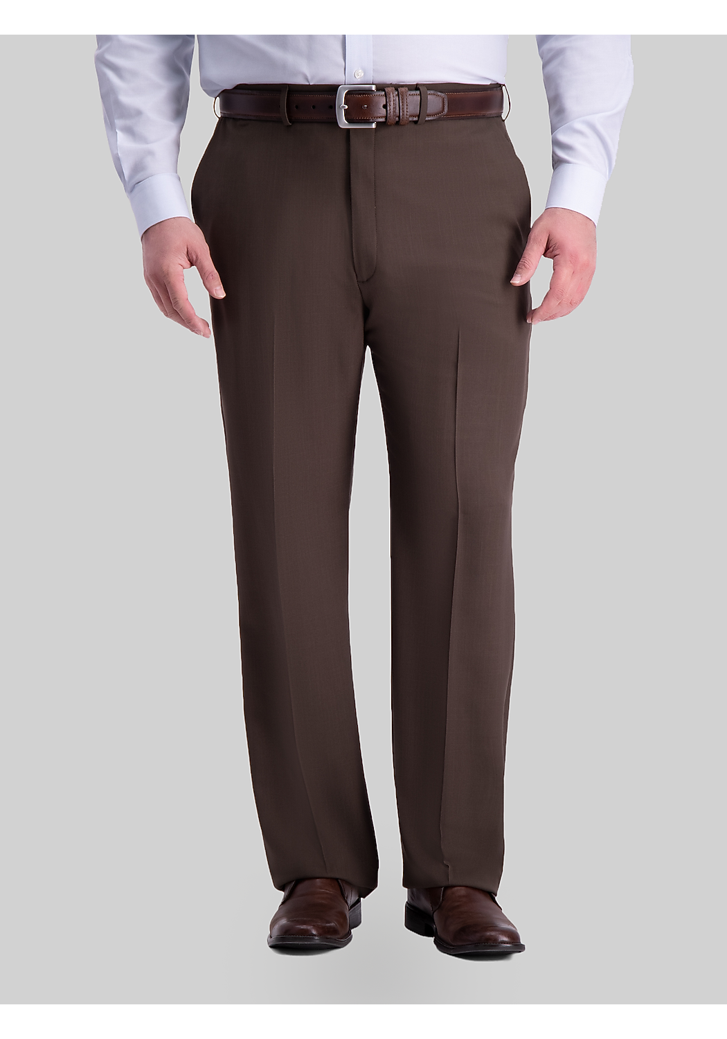 Haggar Big & Tall Premium Comfort Classic Fit Flat Front Dress Pants