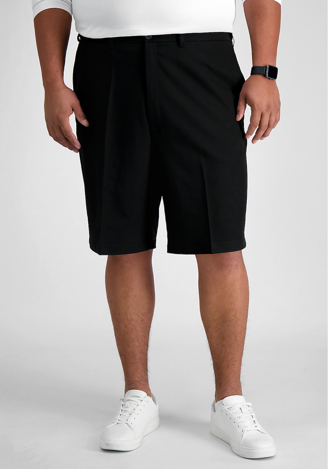 Haggar Big & Tall COOL 18® Pro Straight Fit Performance Golf Shorts 9.5''