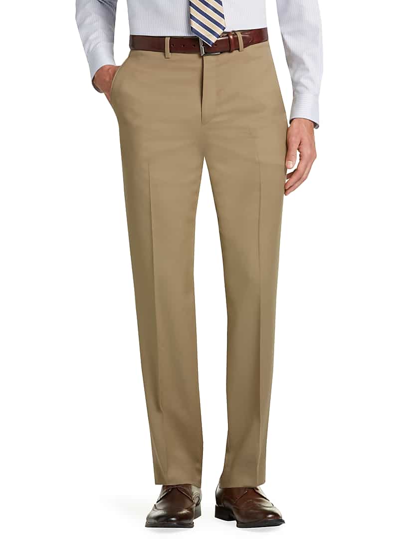 Jos. A. Bank Men's Executive Collection Flat Front Dress Pants
