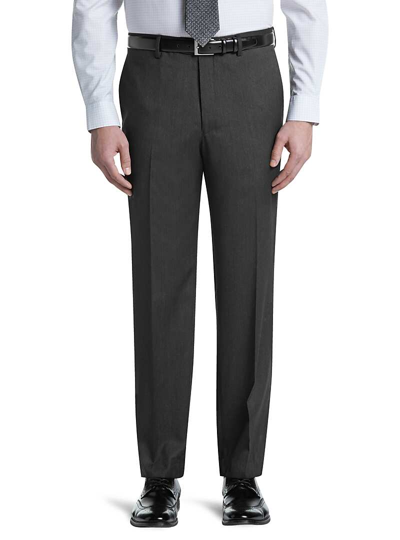 Signature Collection Tailored Fit Flat Front Dress Pants - Signature ...