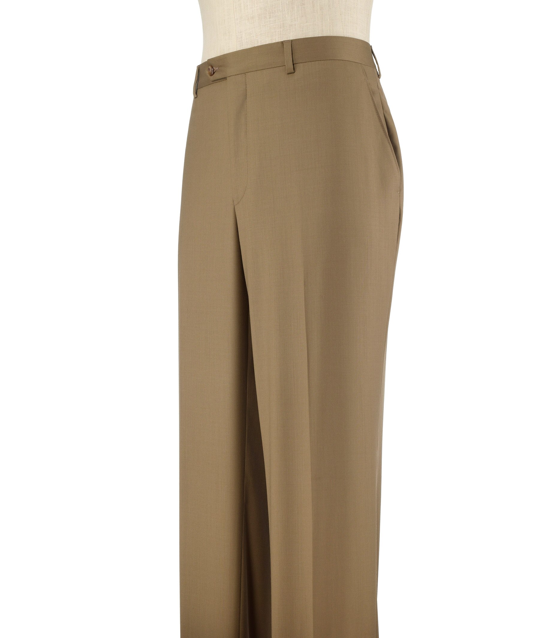 Signature Collection Tailored Fit Flat Front Dress Pants - Signature ...