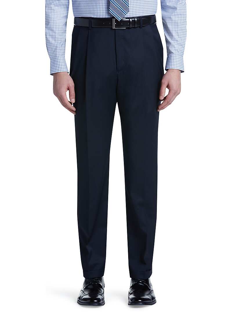 Signature Collection Traditional Fit Pleated Front Dress