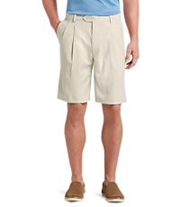 Image of David Leadbetter Traditional Fit Pleated Front Performance Golf Shorts CLEARANCE by JoS. A. Bank